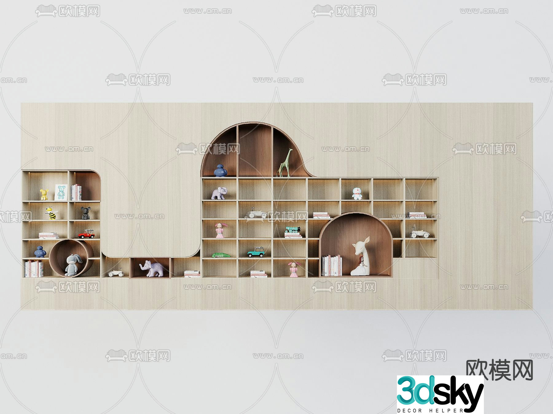 Children’s cabinet toy cabinet 3d model