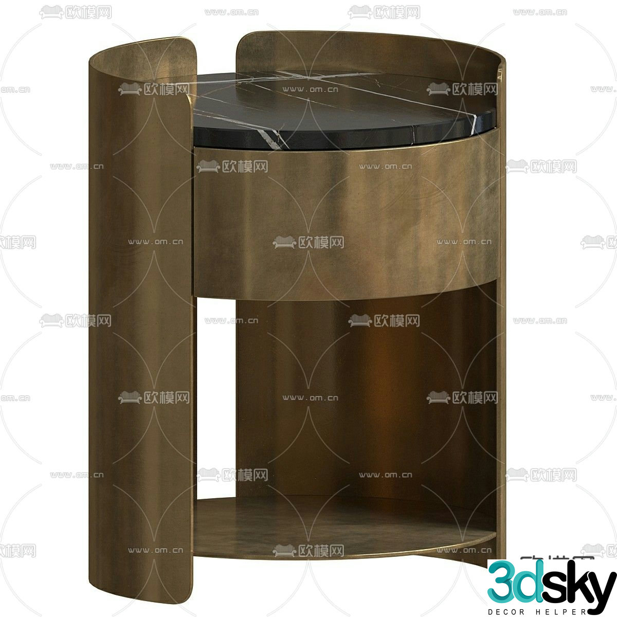 bedside table 3d model