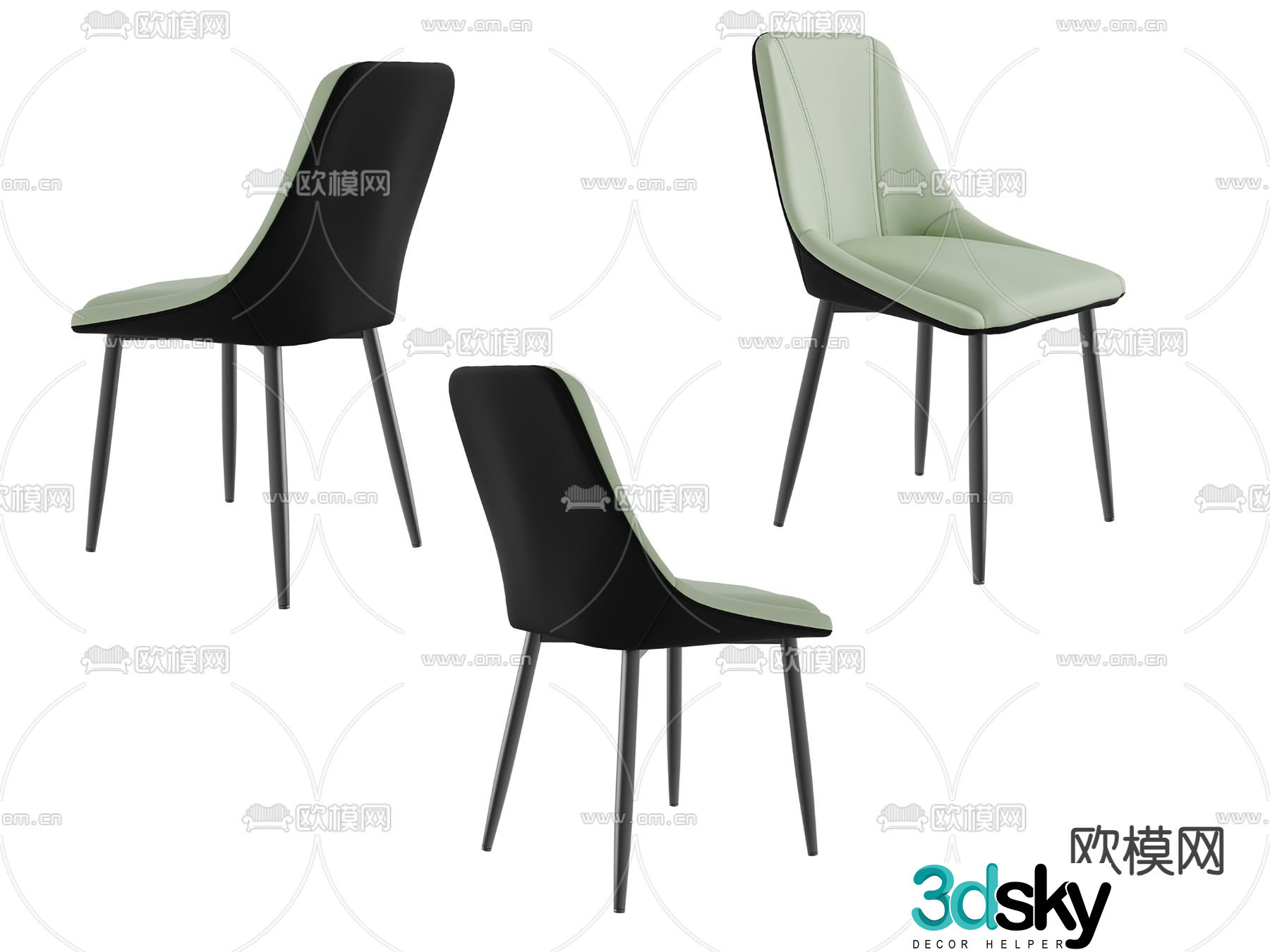 chair dining chair 3d model
