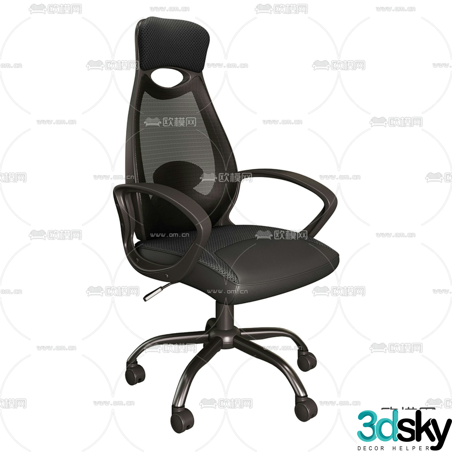 Office chair staff chair 3d model