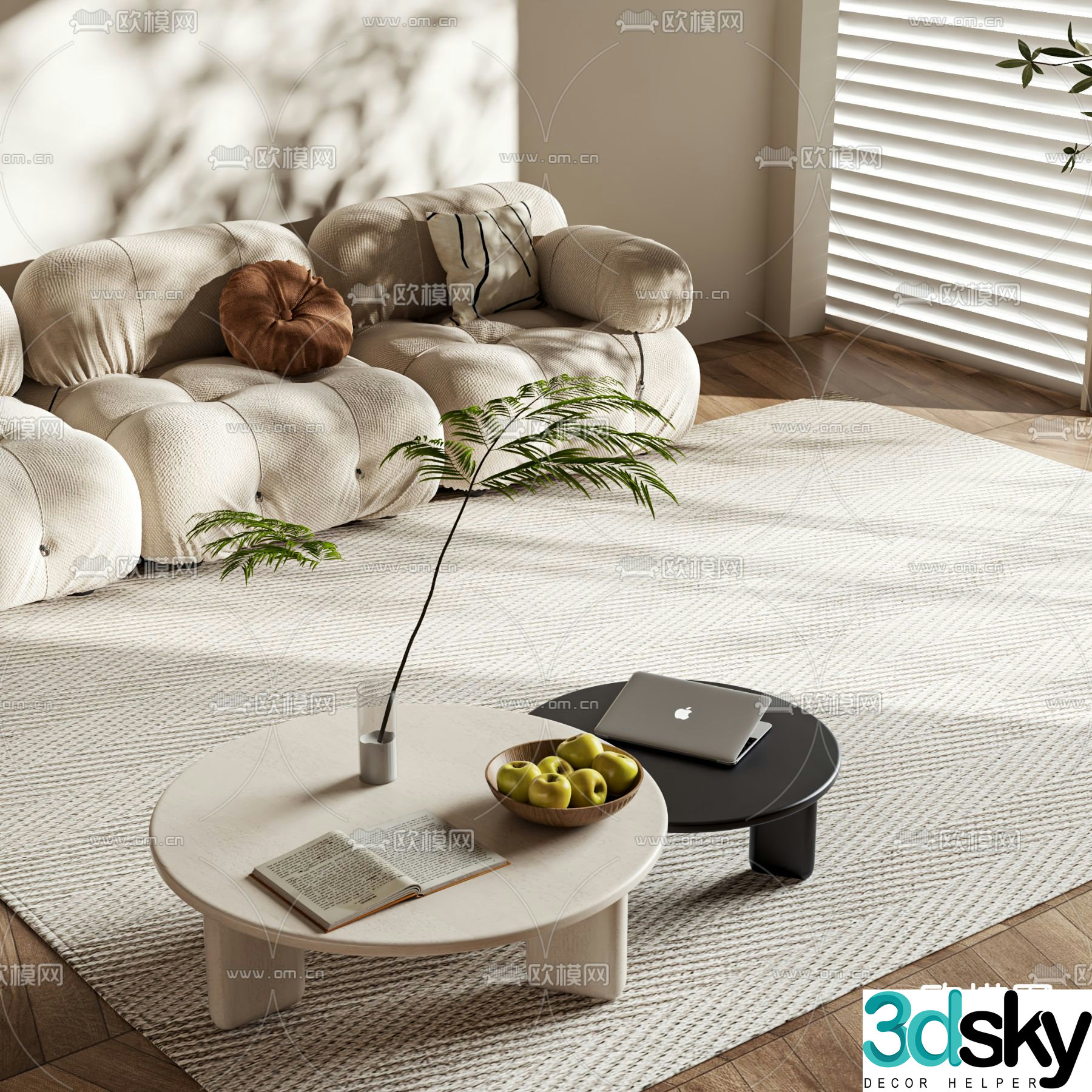 3D model of mother-in-law coffee table