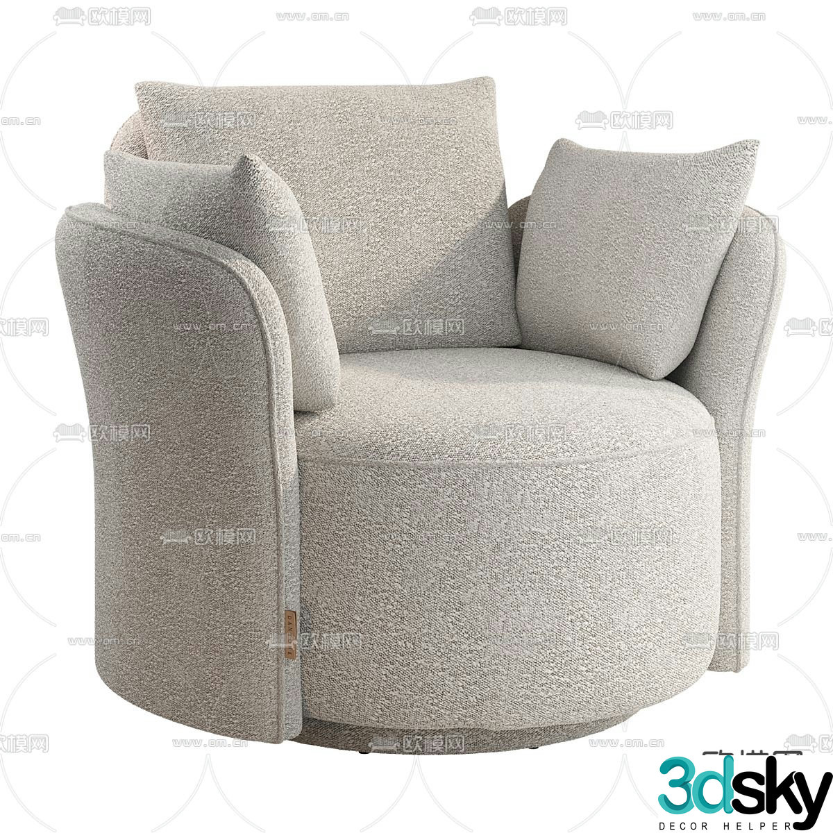 Single sofa 3d model