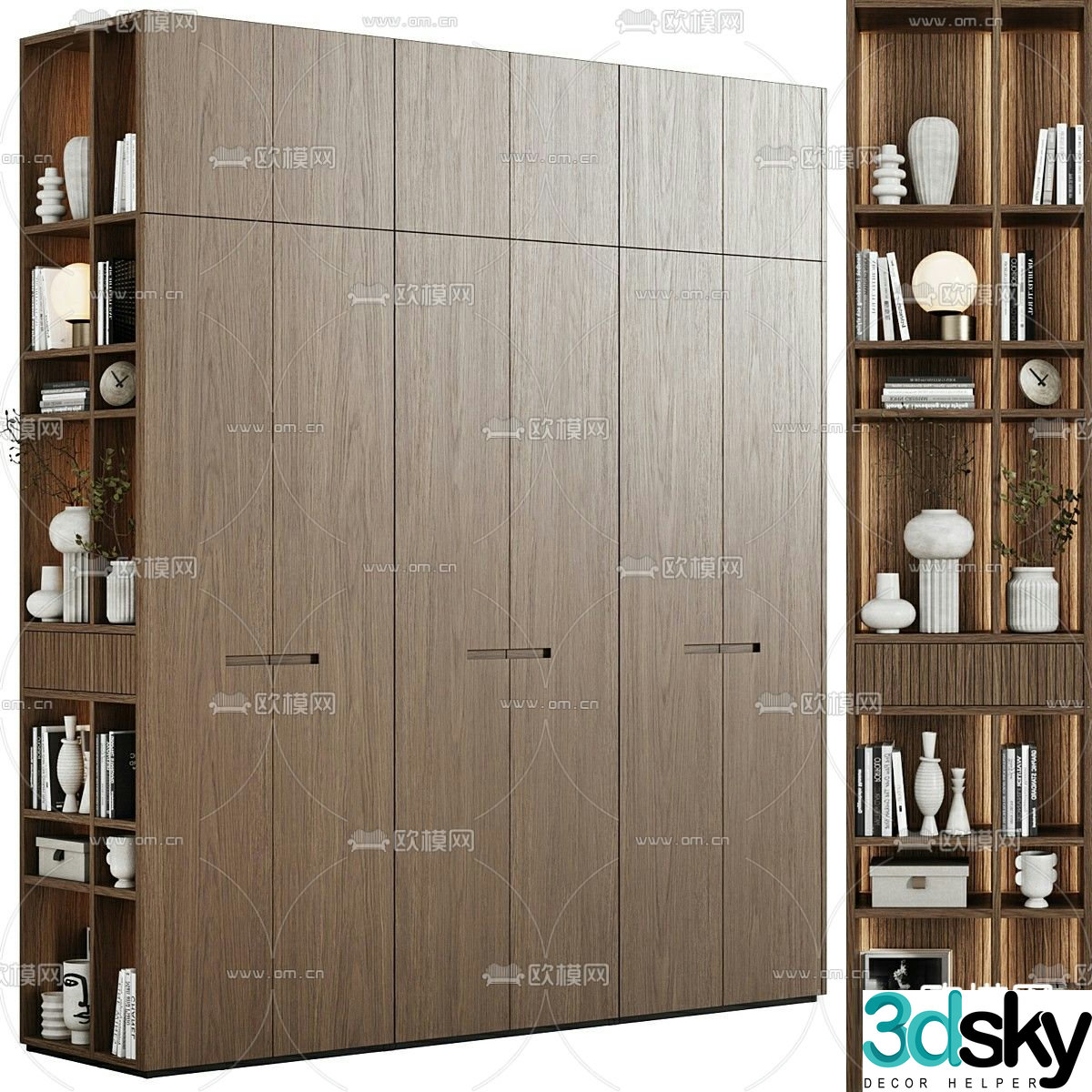 Modern wardrobe 3d model