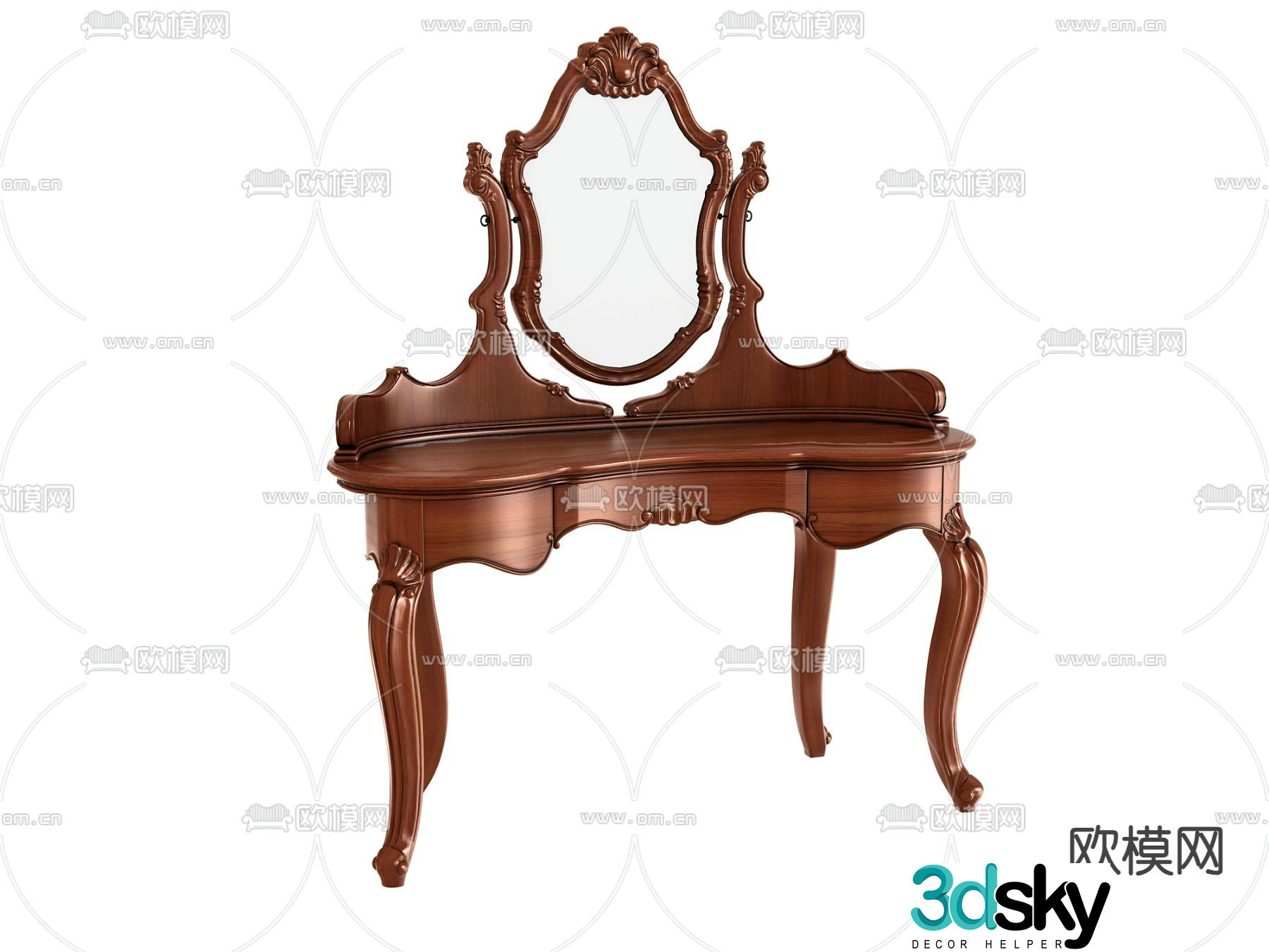 European dressing table 3D model