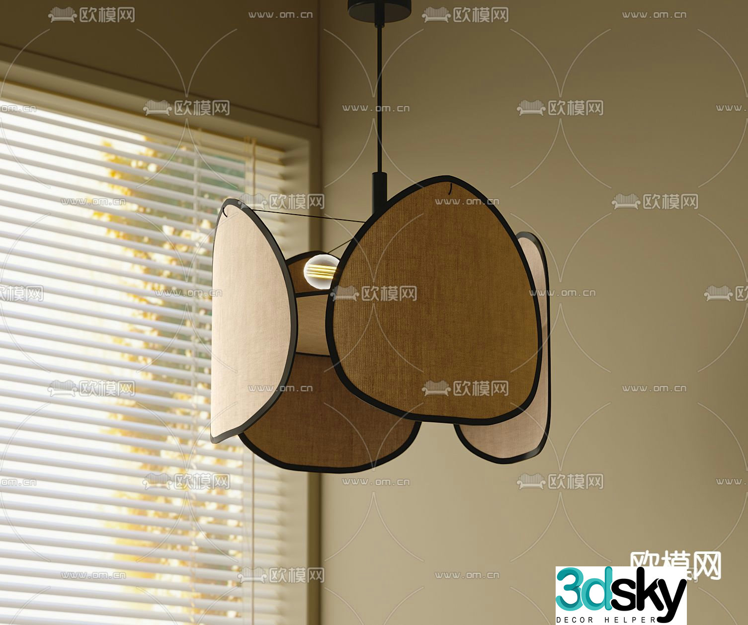 Wasabi Chandelier Hall Chandelier 3D Model
