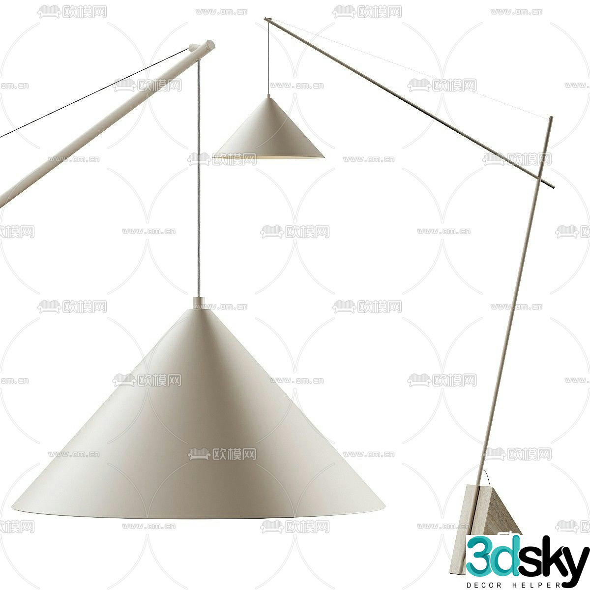 Westwing simple floor lamp 3d model