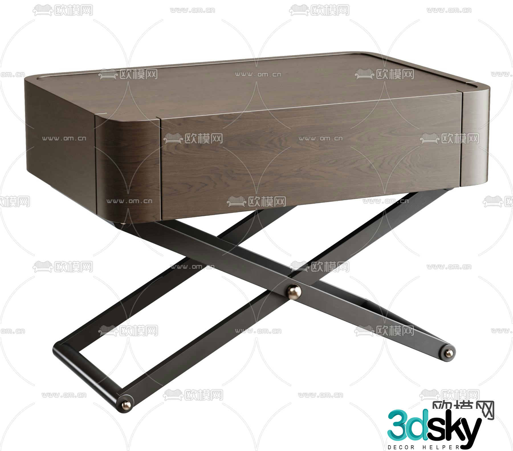 Porada bedside table 3d model