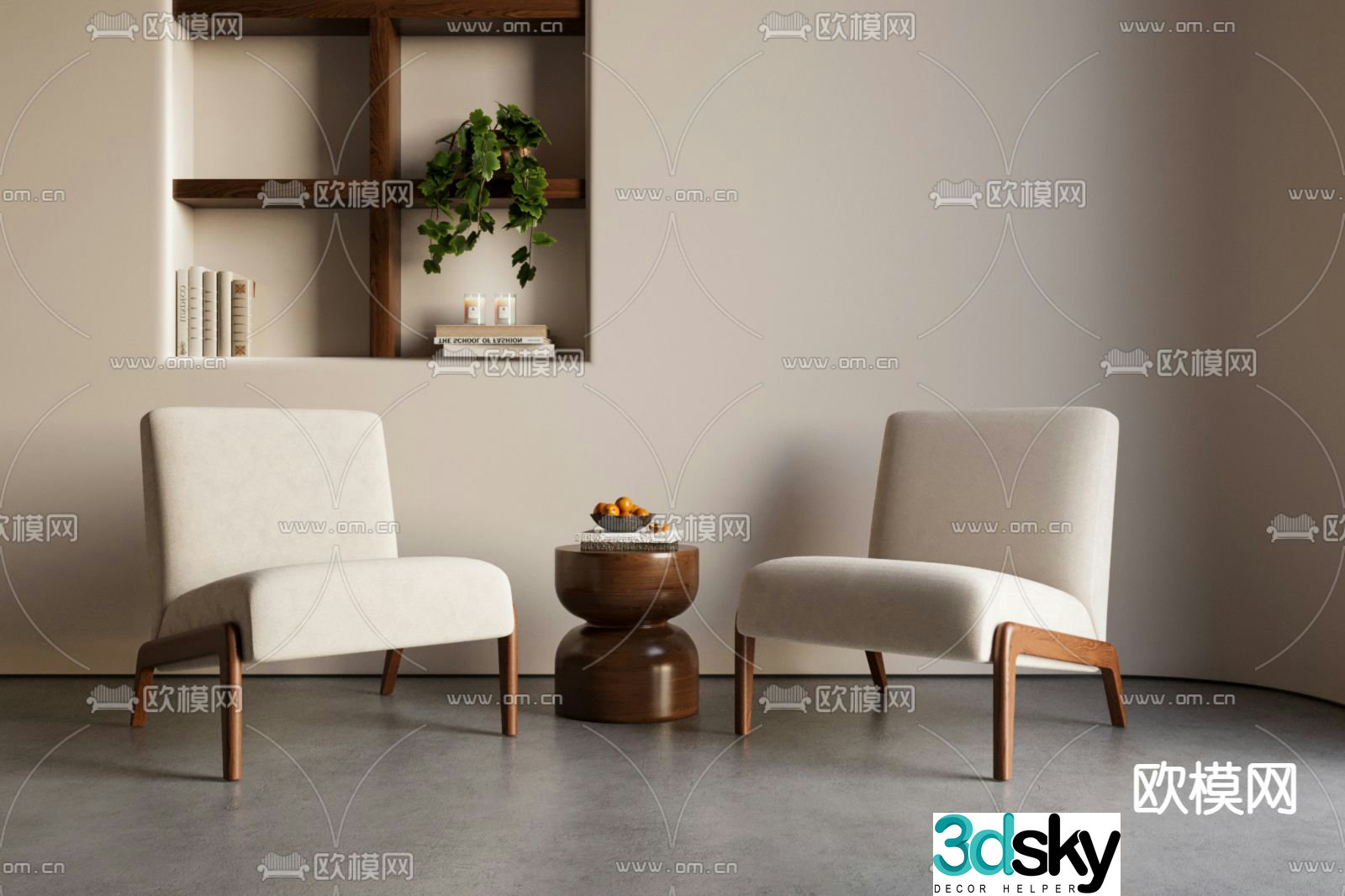 Medieval style sofa chair leisure chair table 3d model