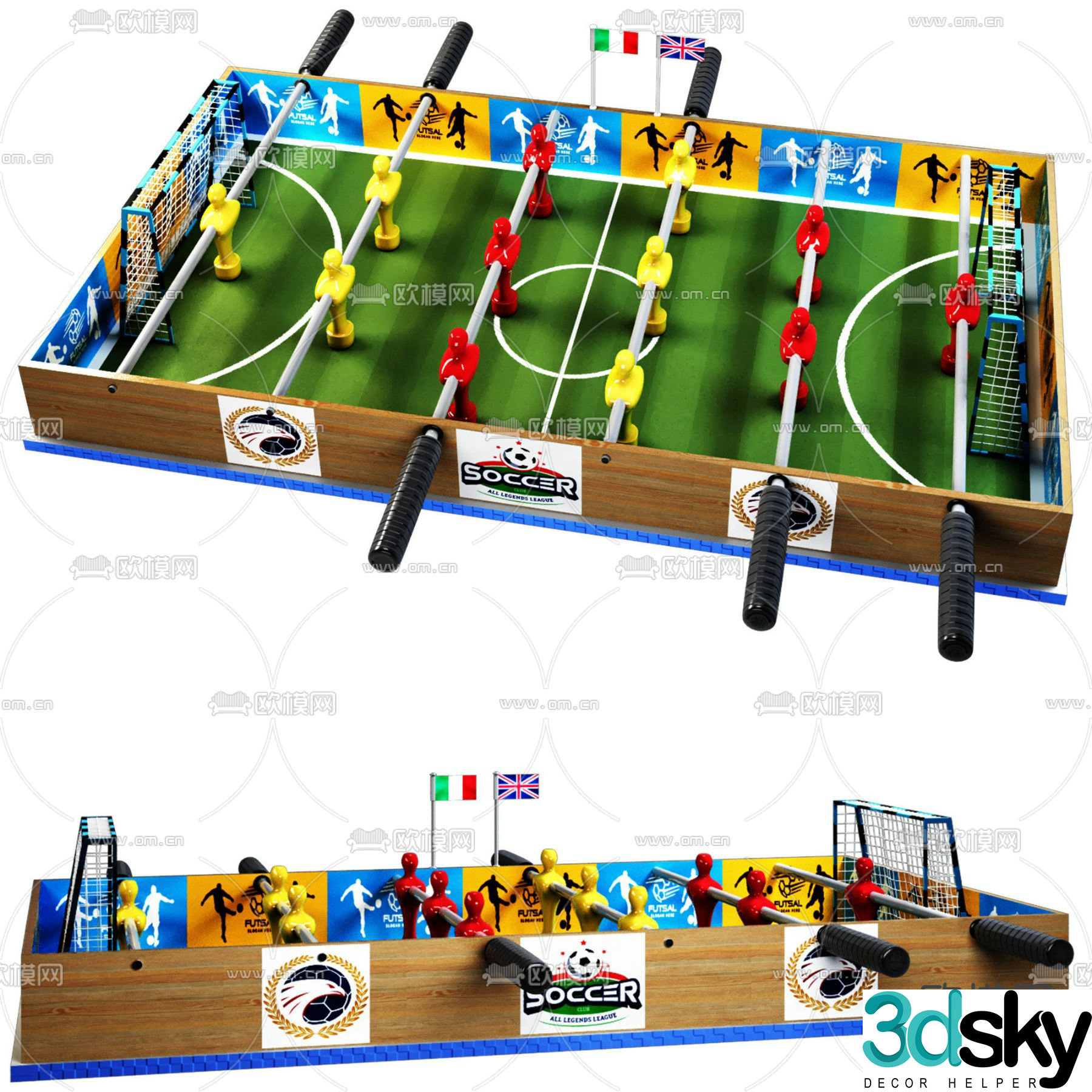 Table football machine Table football 3d model