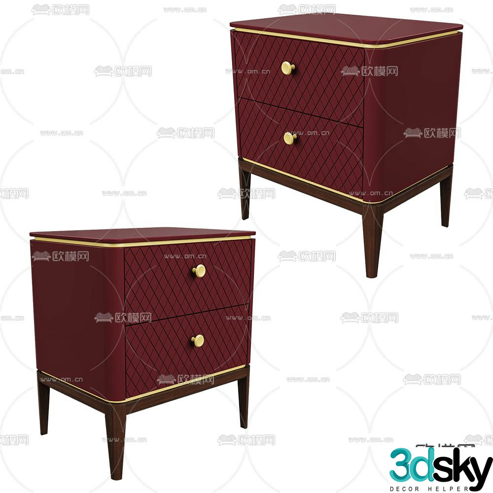 Mister bedside table 3d model