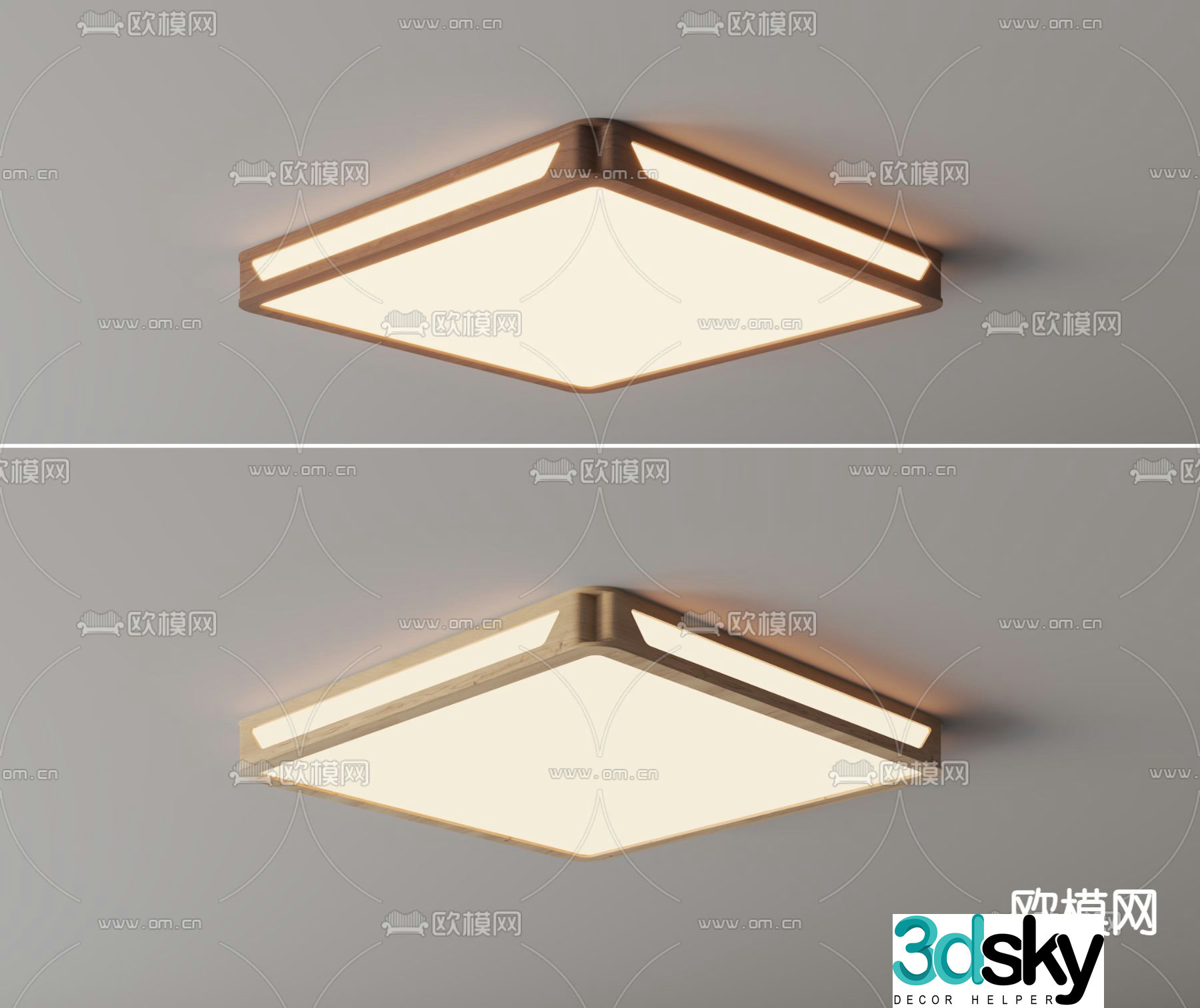 Nordic ceiling lamp bedroom lamp 3d model