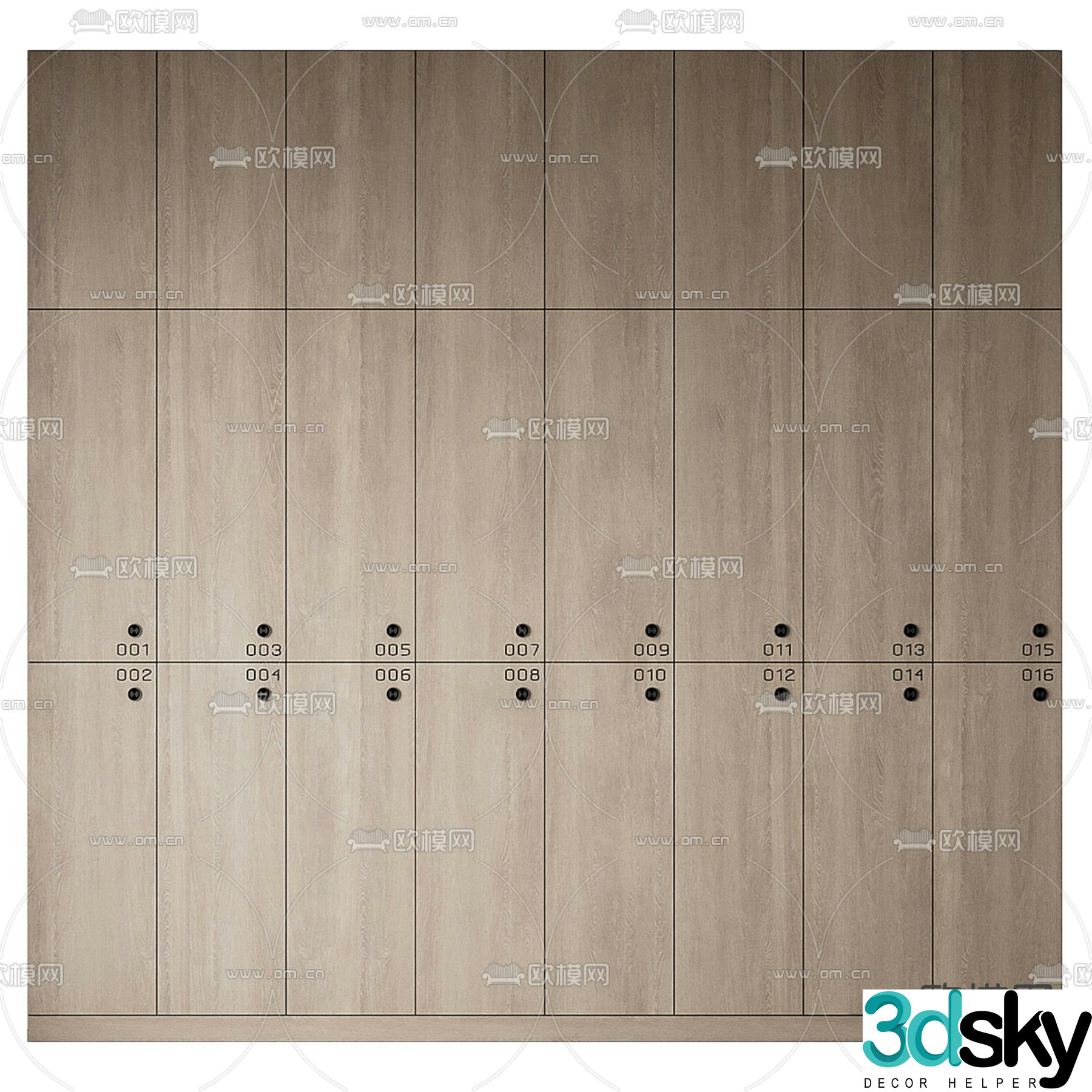 Storage cabinet storage cabinet locker 3d model