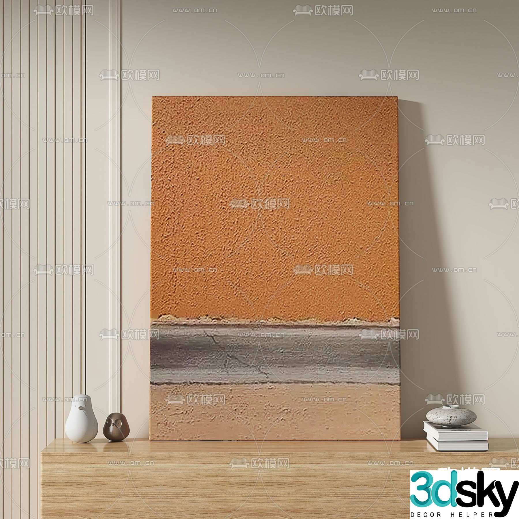 Texture painting Abstract painting Decorative painting 3d model