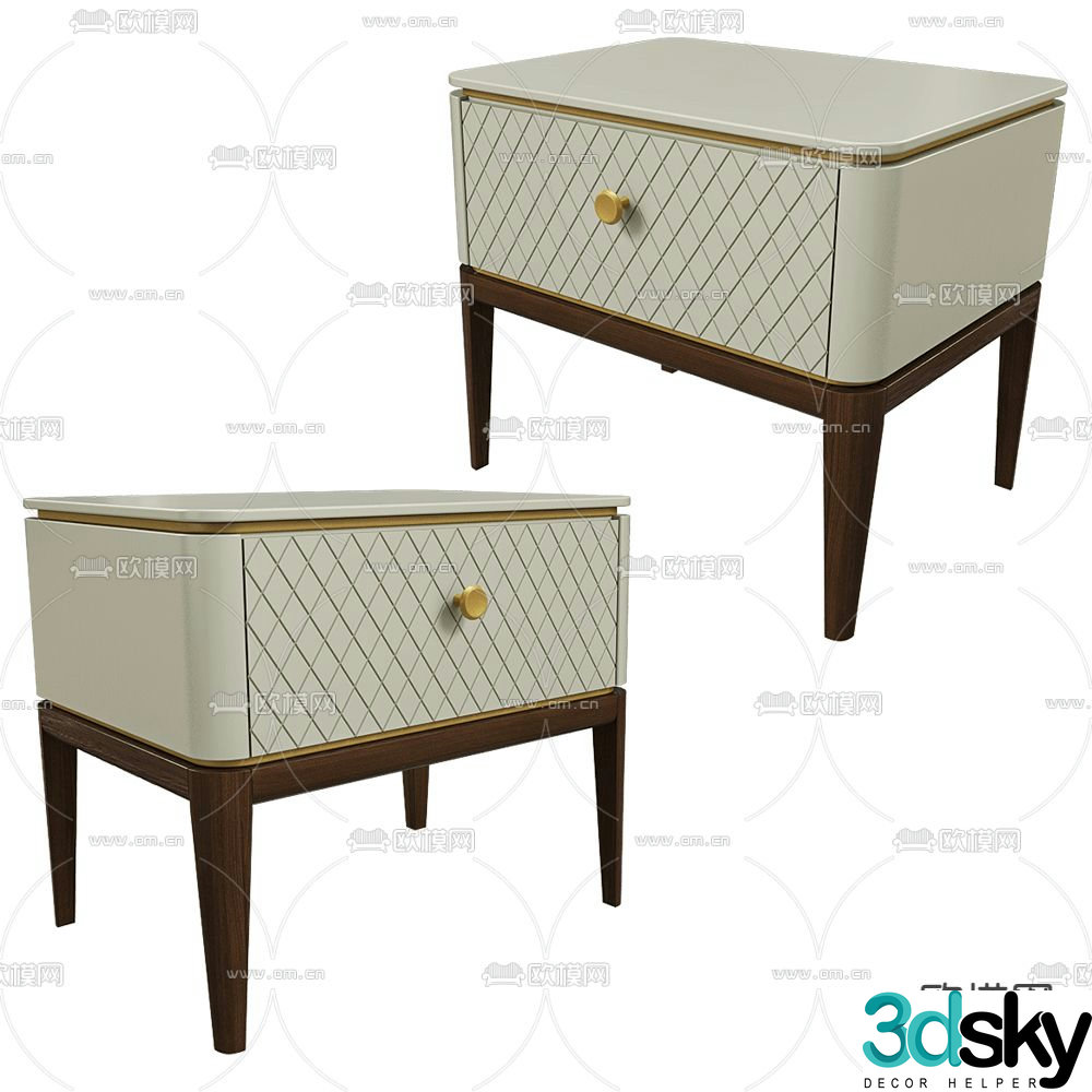 Mister bedside table 3d model