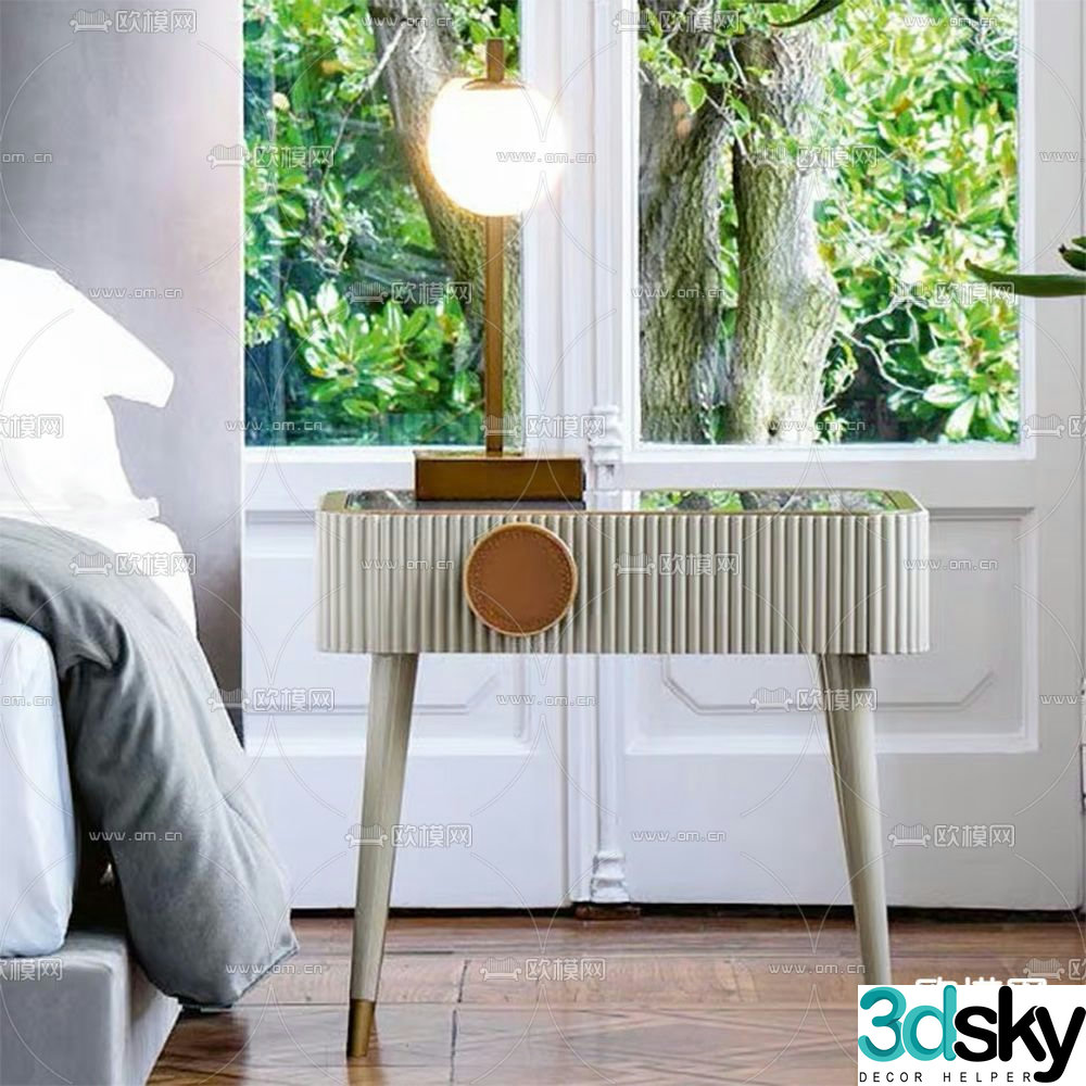 SCAPPINI bedside table 3d model