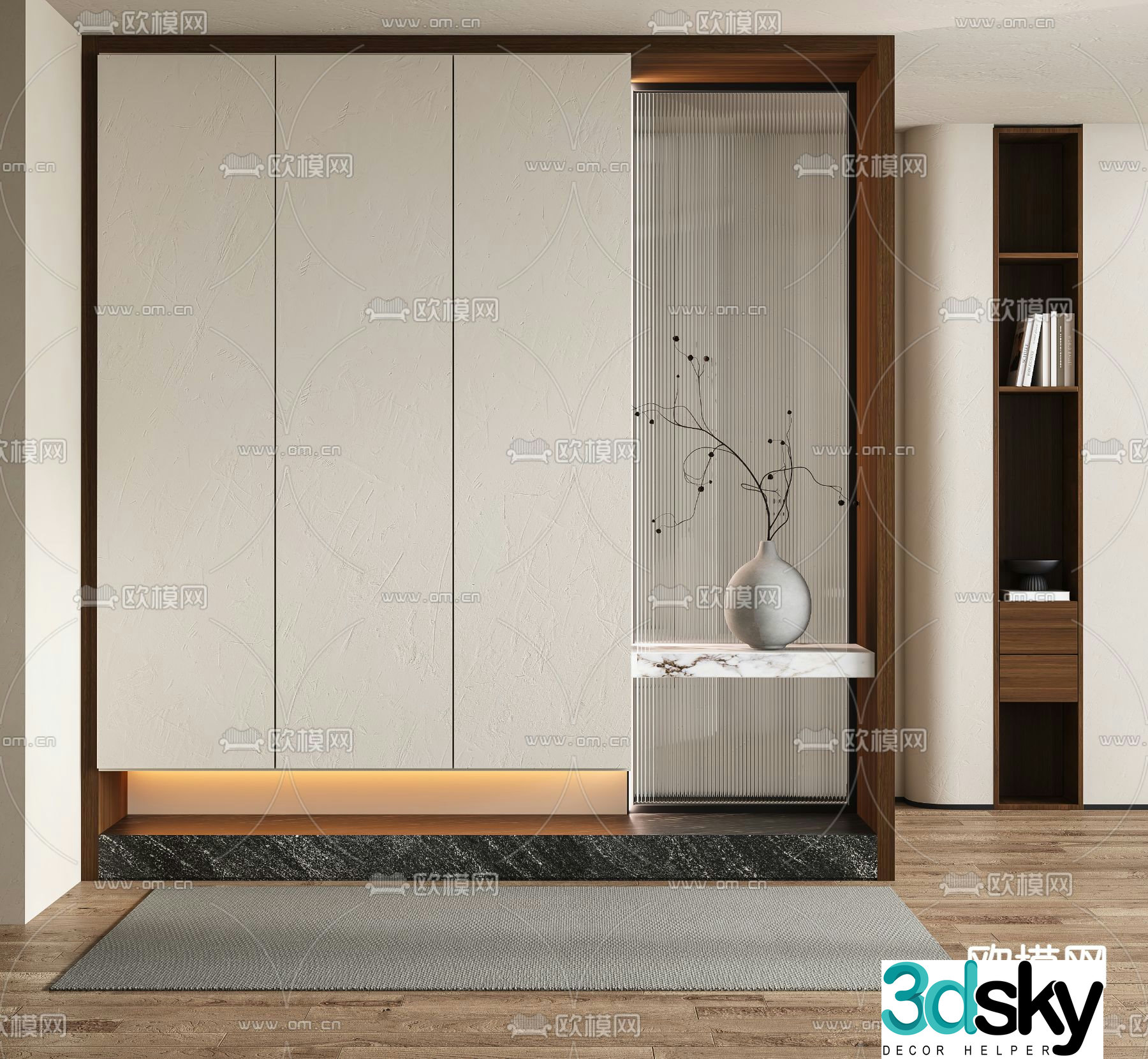 Entrance shoe cabinet Entrance entrance 3D model