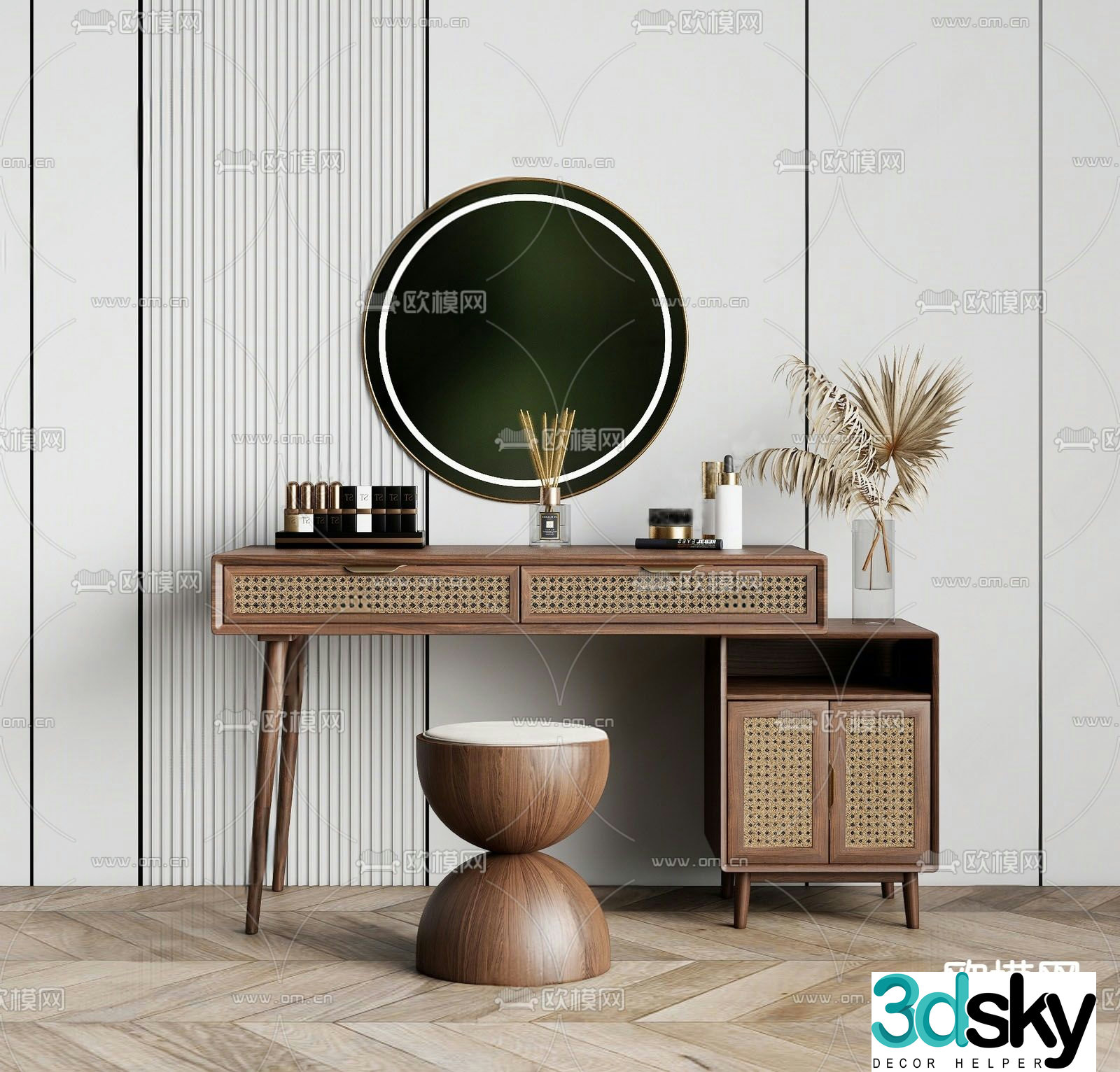 Wasabi dressing table 3d model