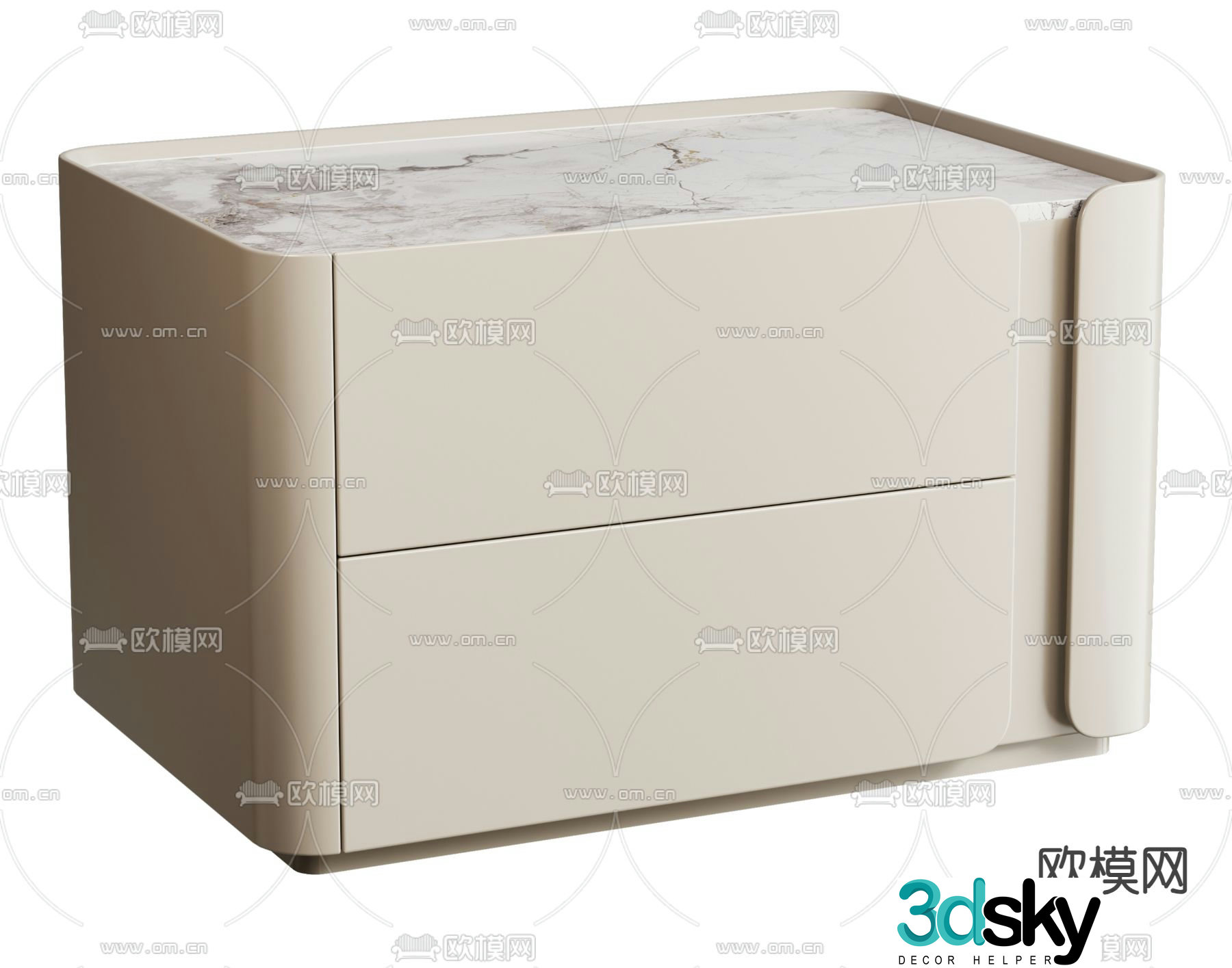 AnaRoque bedside table 3d model