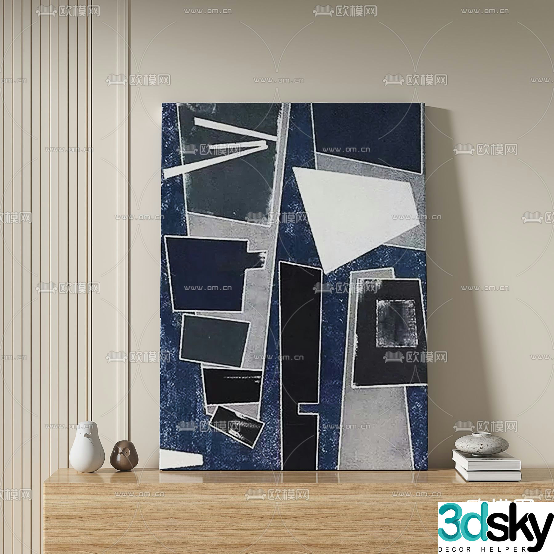 Texture painting Abstract painting Decorative painting 3d model
