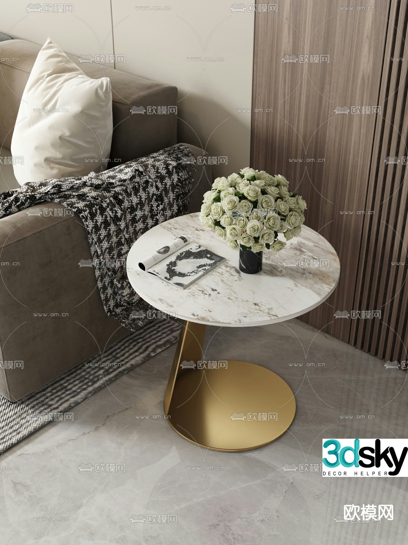 Light luxury side table round side table table table table table