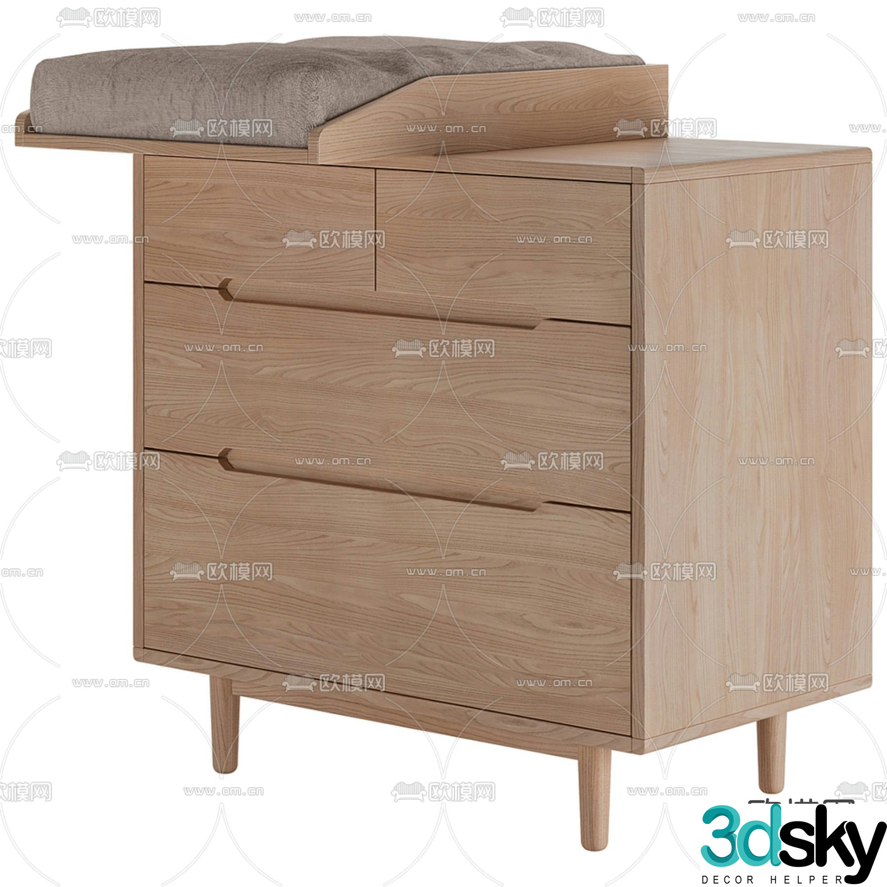 bedside table 3d model