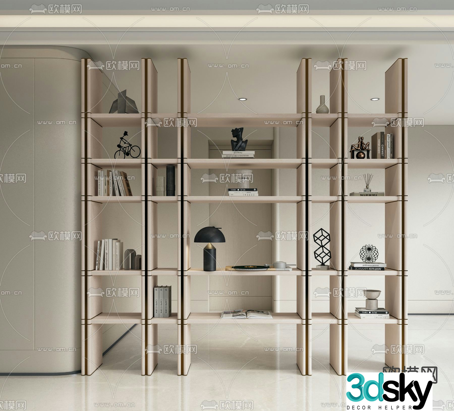 Decorative rack entrance rack display rack 3D model