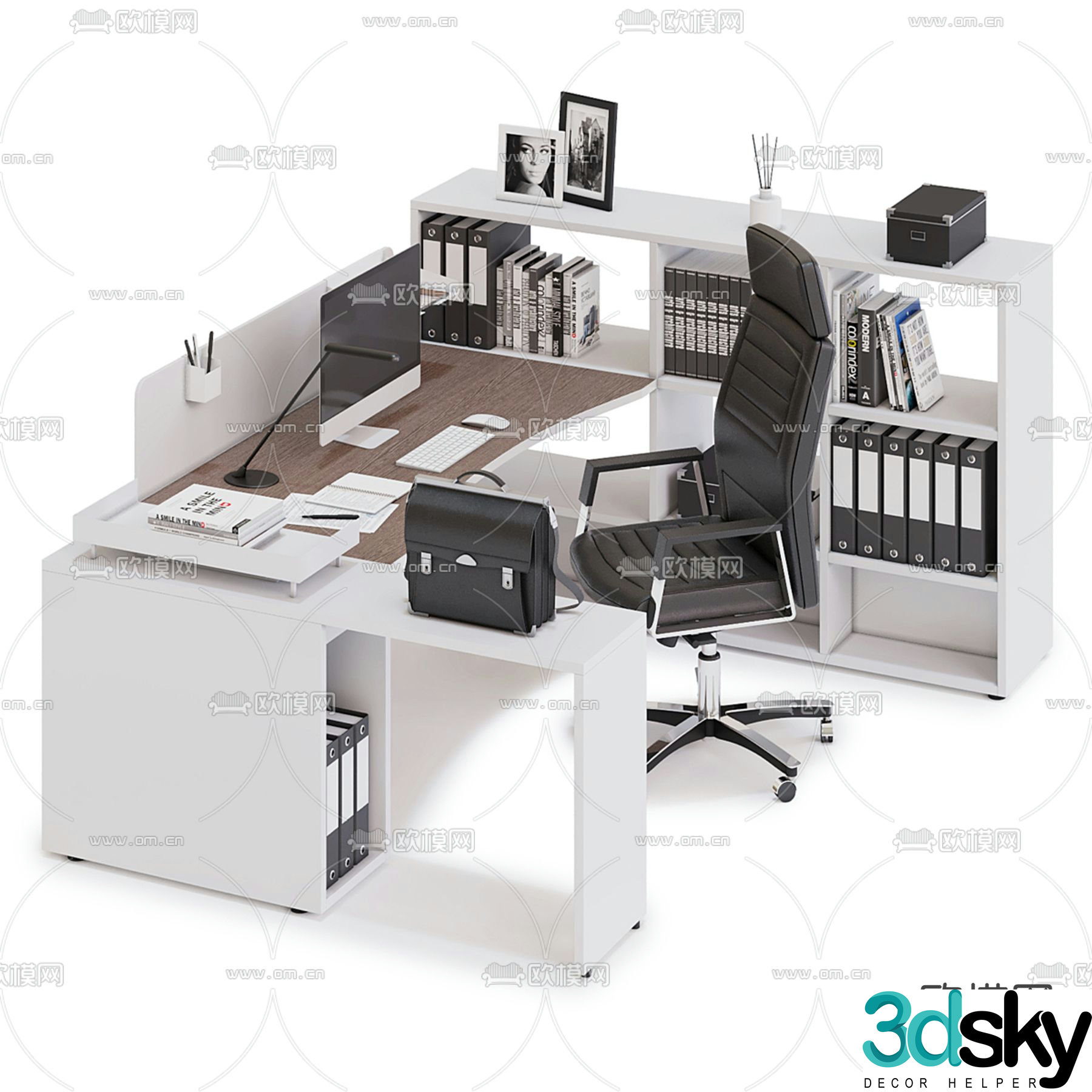 Desk desk desk supervisor desk 3d model