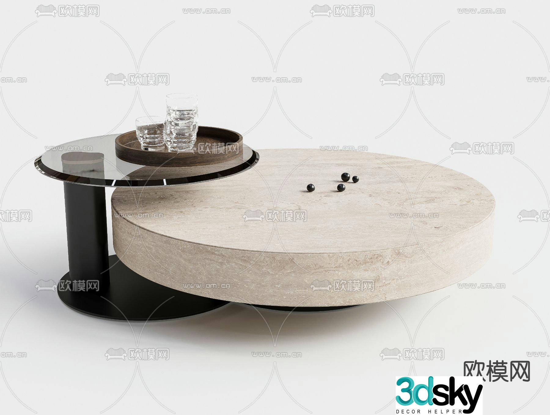 3D model of mother-in-law coffee table