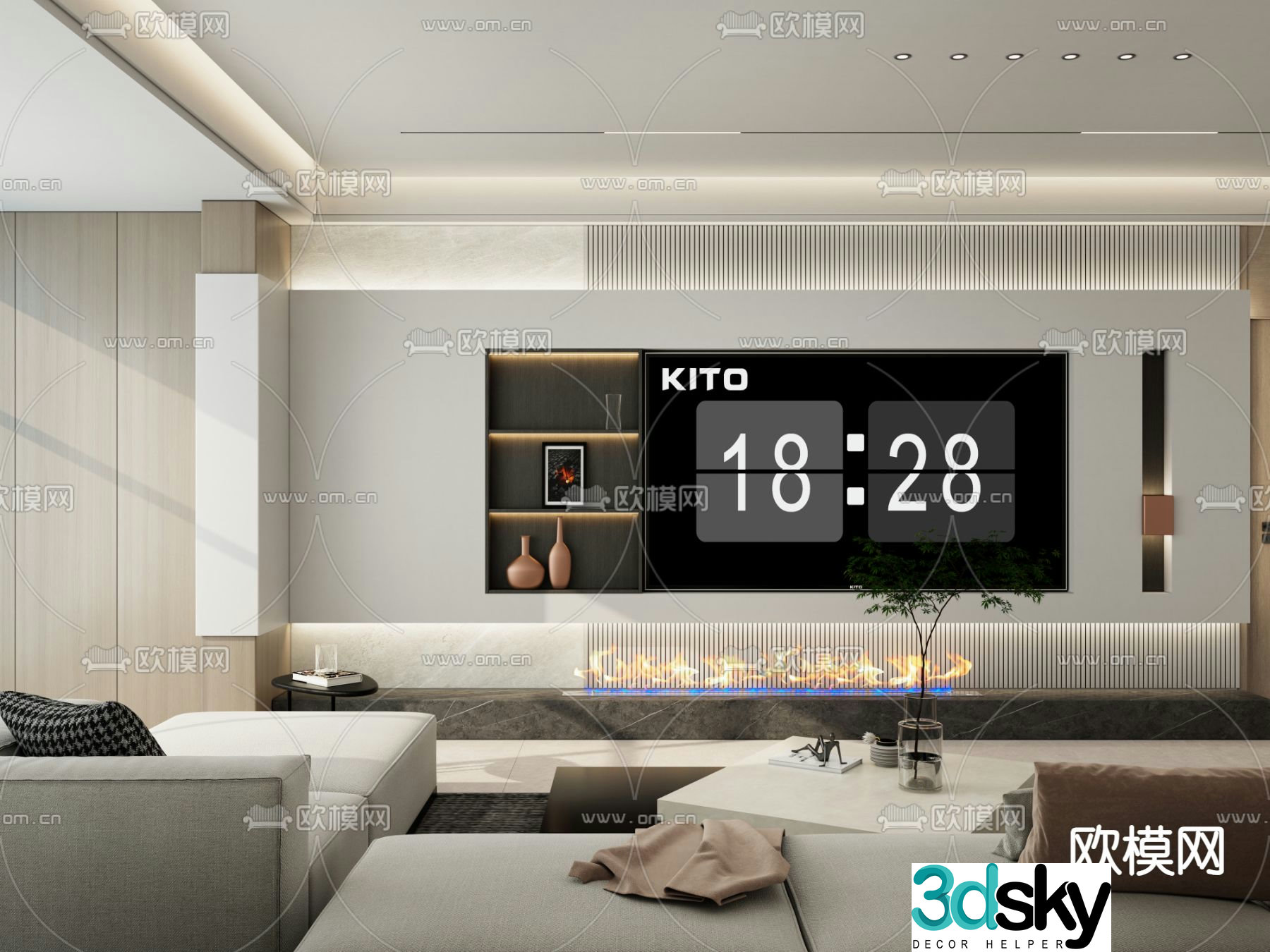 TV background 3d model