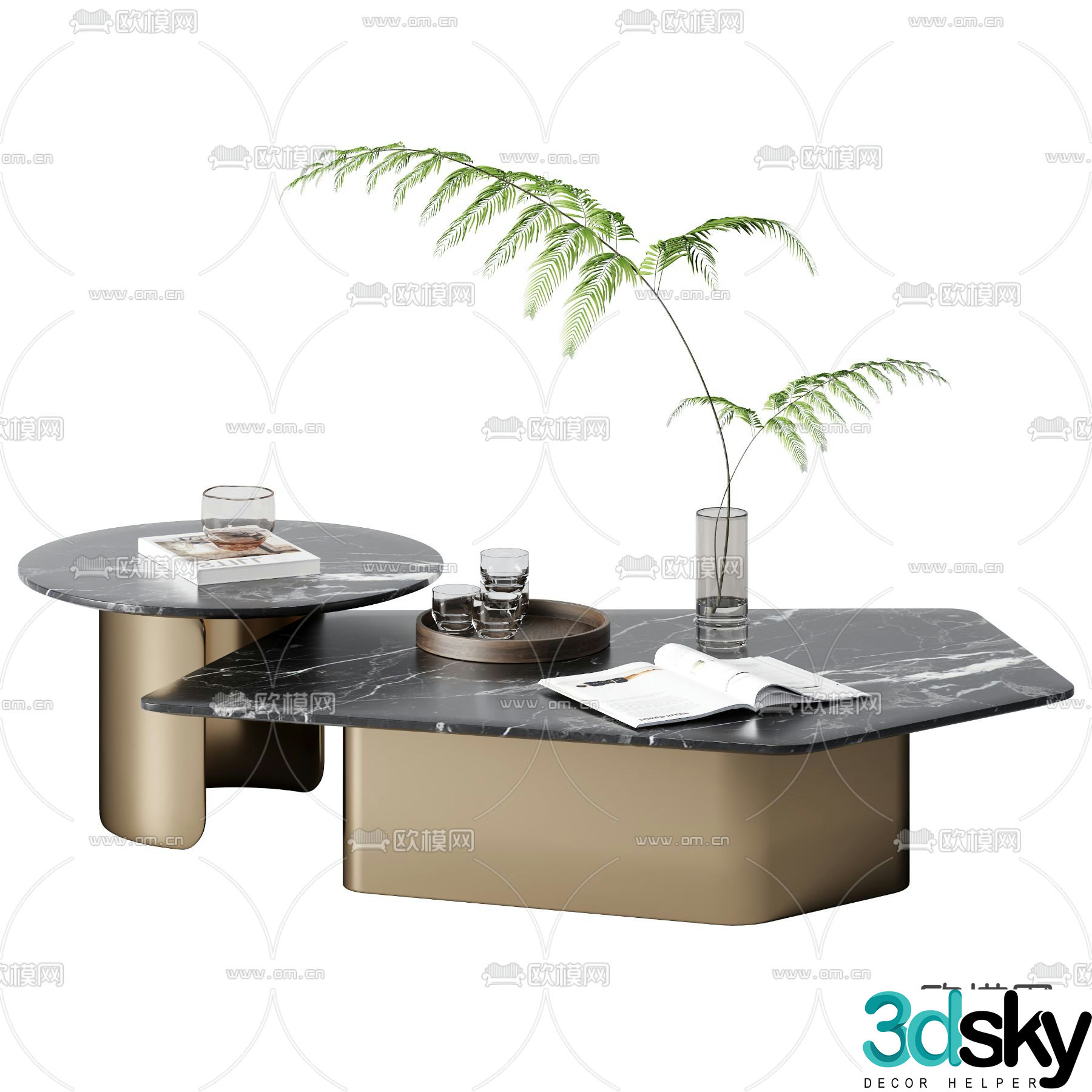 3D model of mother-in-law coffee table