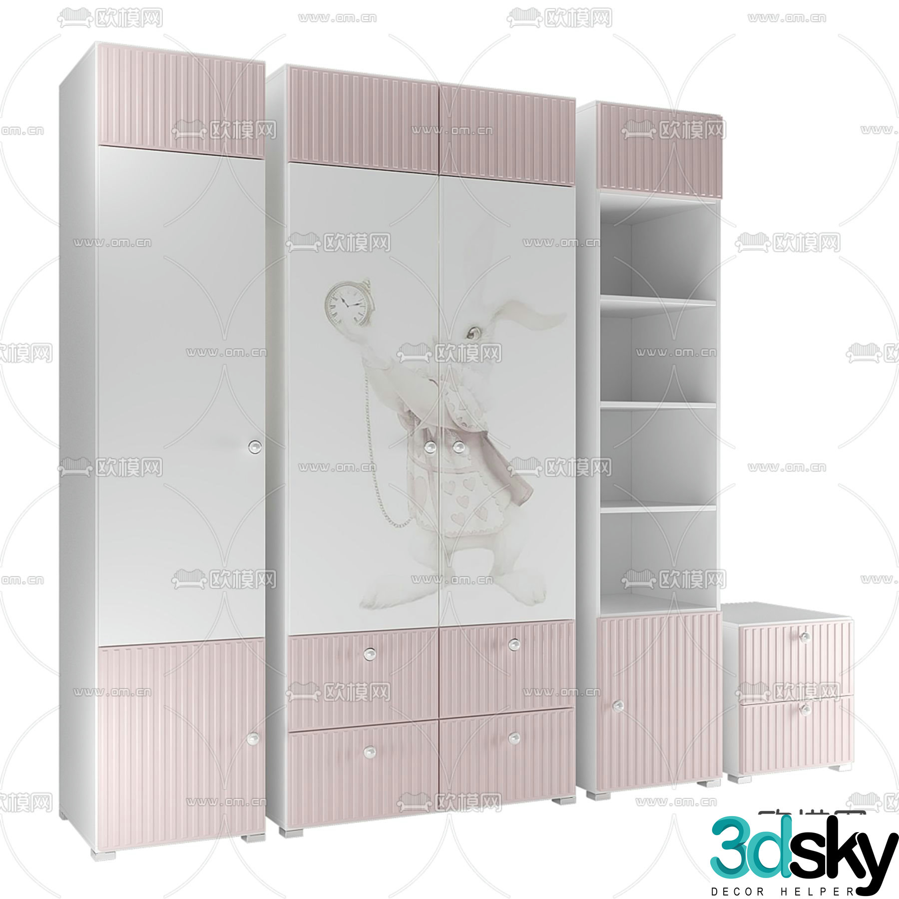 Children’s wardrobe 3d model