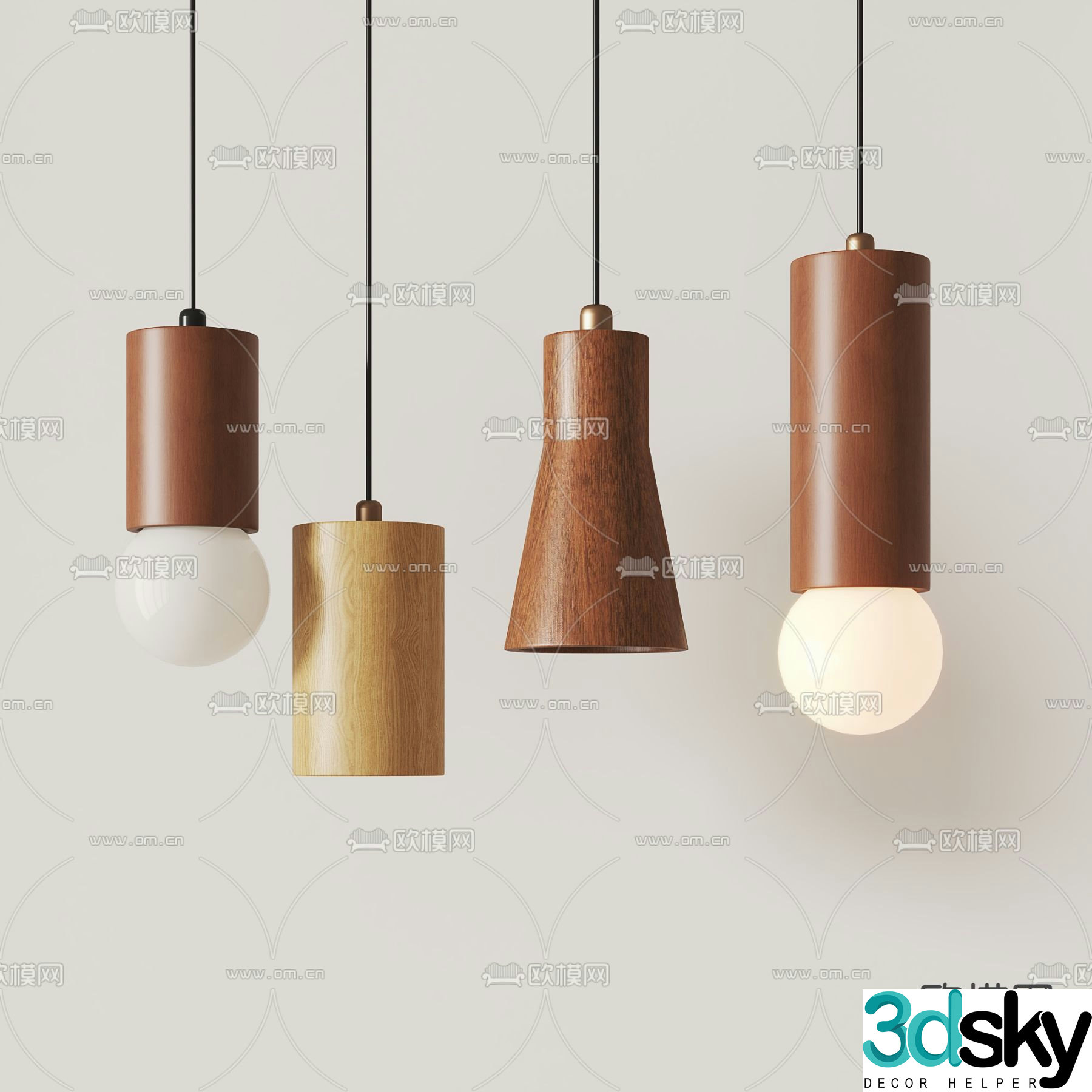 Medieval style small chandelier restaurant chandelier 3d model