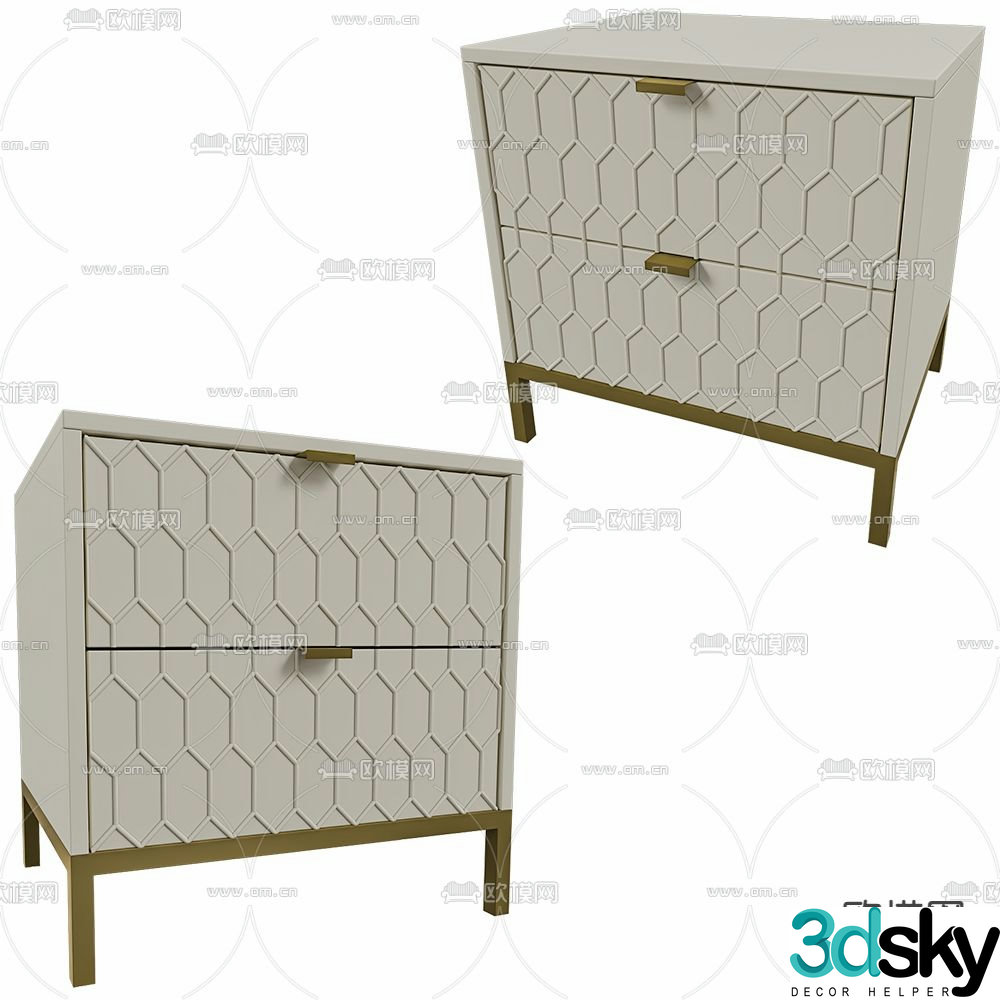 bedside table 3d model