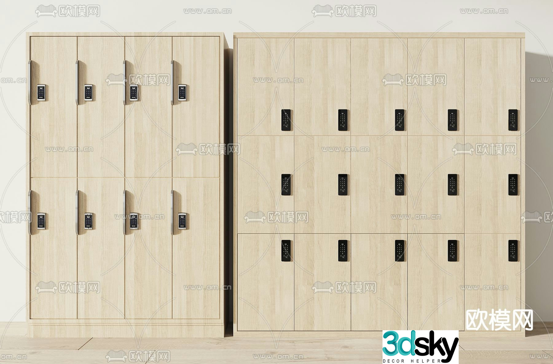Locker locker electronic cabinet smart cabinet locker 3d model