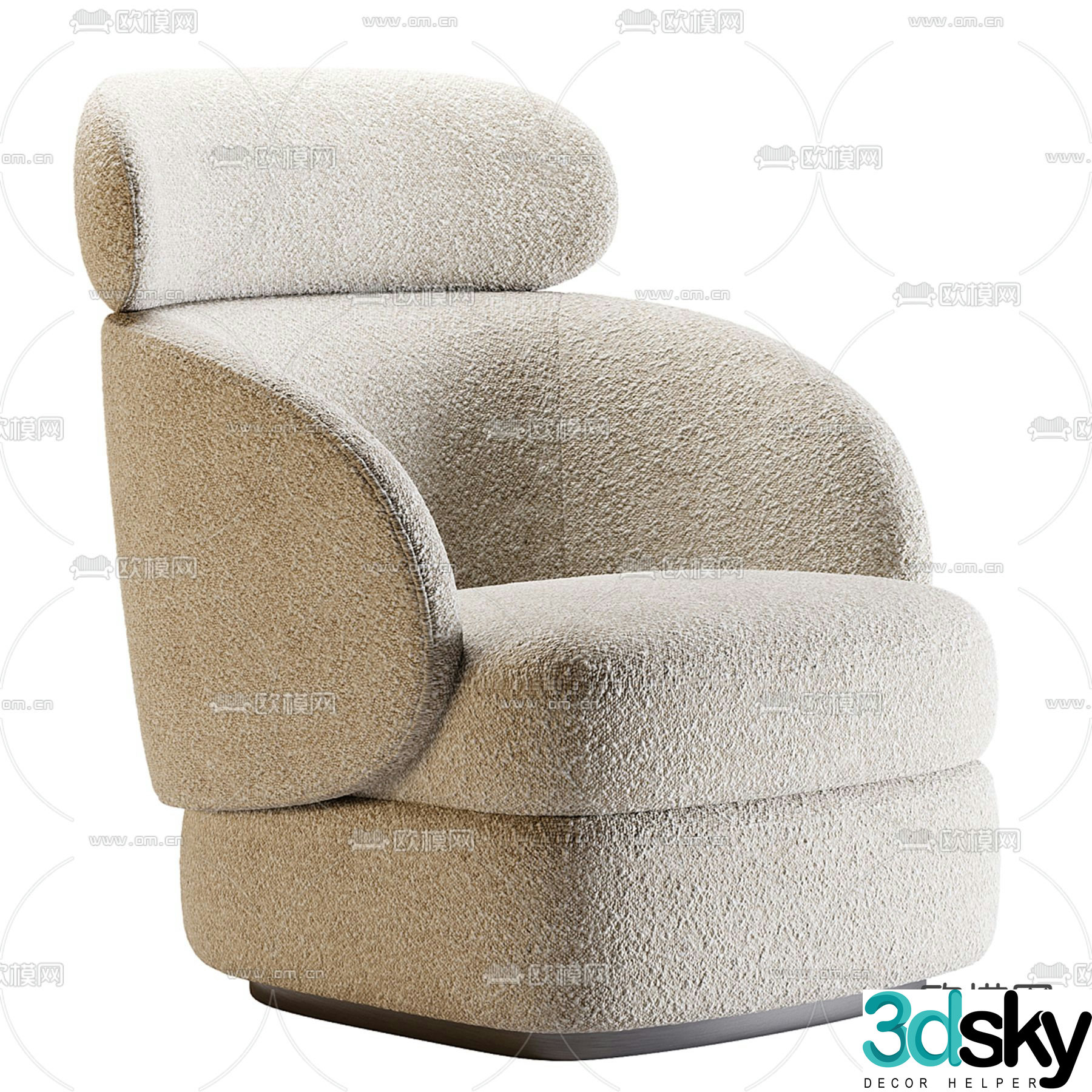SOBI sofa chair single sofa 3d model
