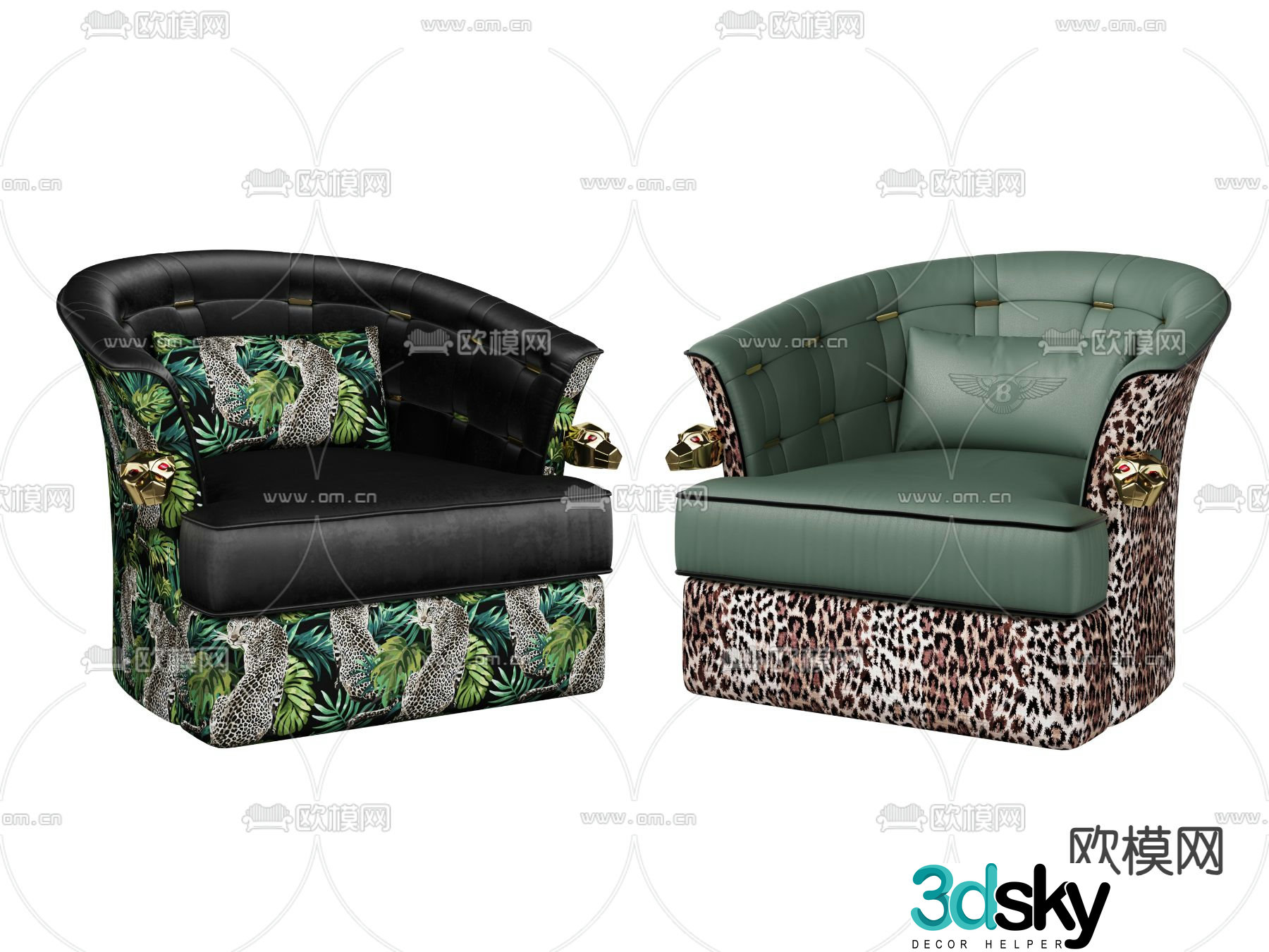 Single sofa 3d model