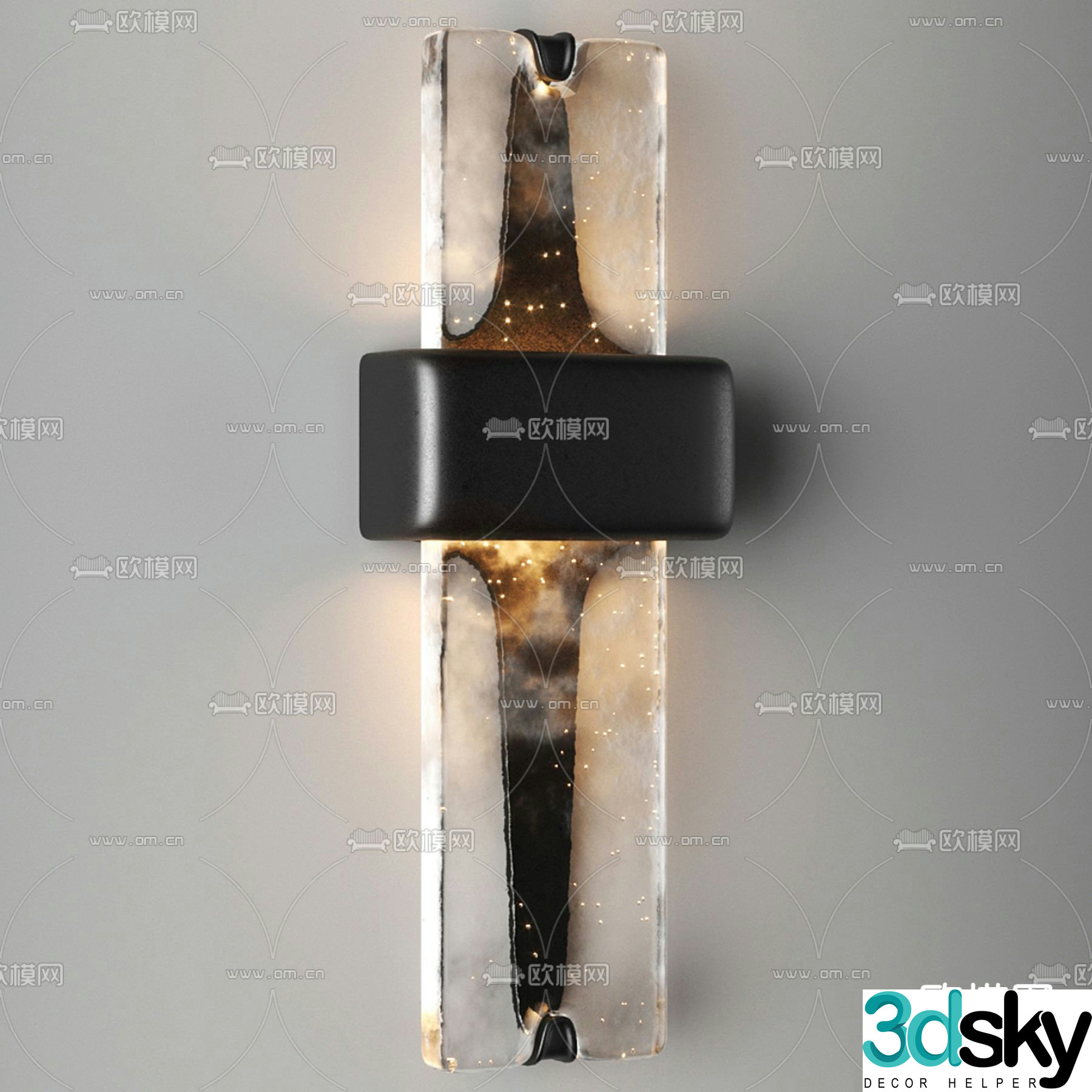 Modern wall light 3d model