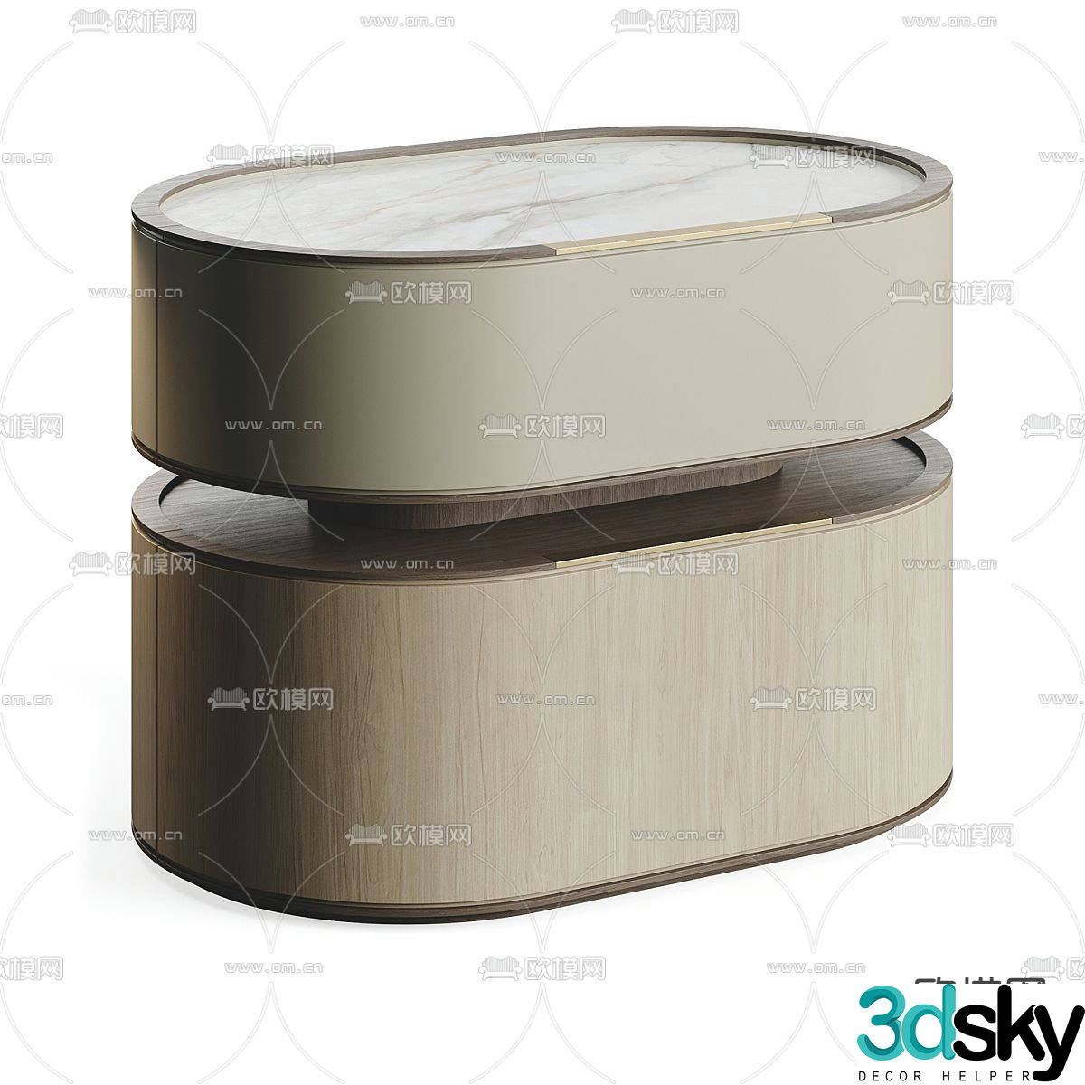 Frato bedside table 3d model