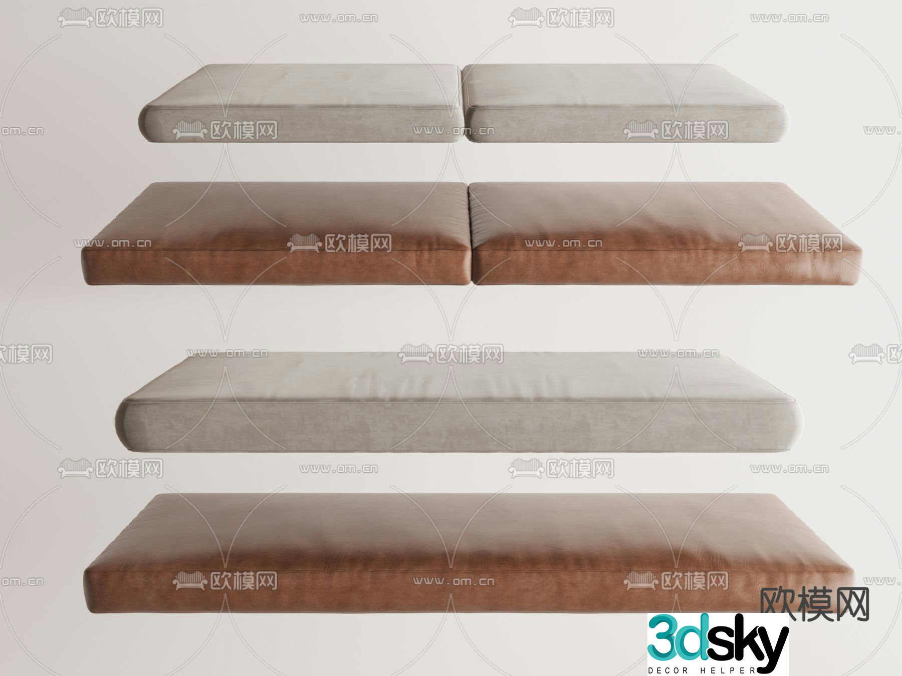 Cushions cushions bay window cushions 3d model