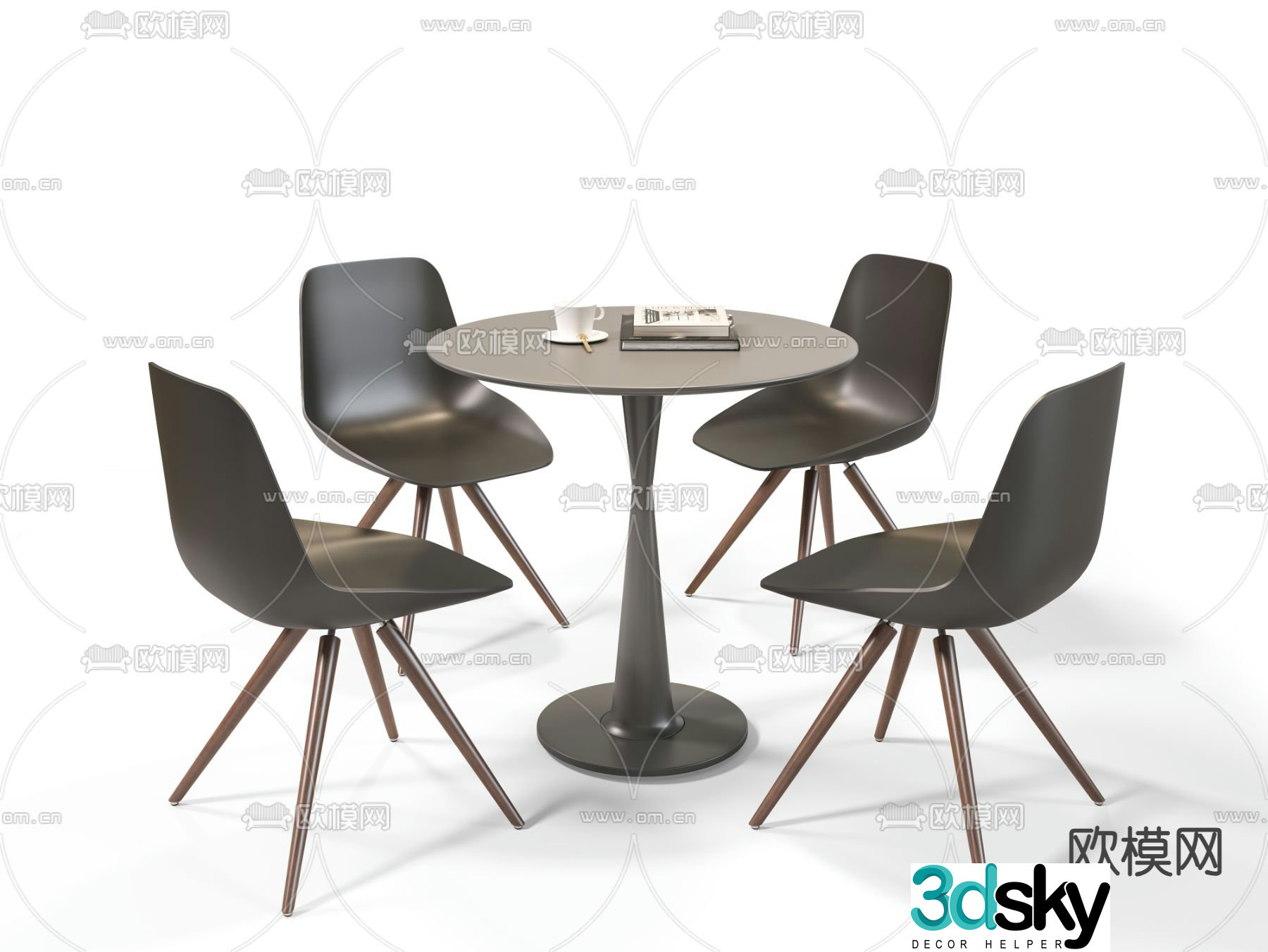 Leisure tables and chairs Negotiation tables and chairs 3d model