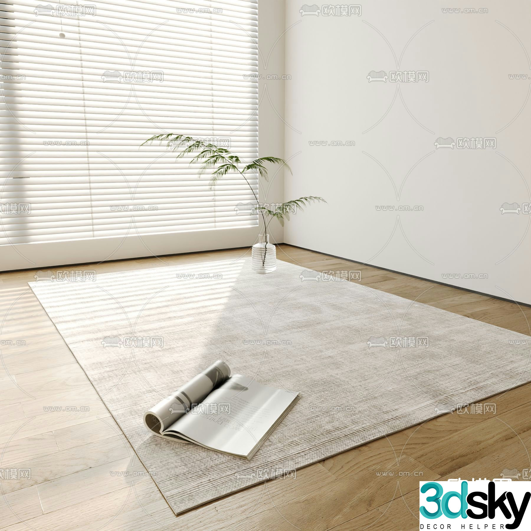 Carpet Square Carpet 3d Model