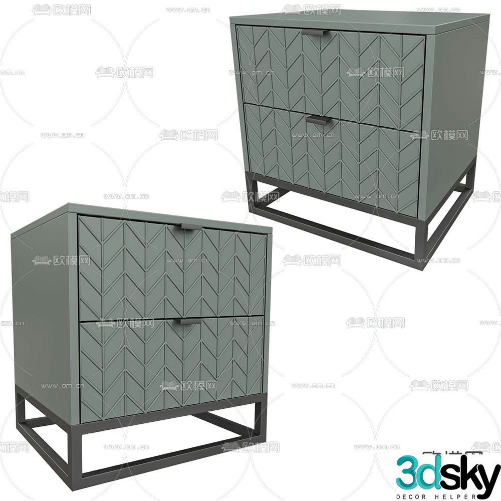 Mister bedside table 3d model