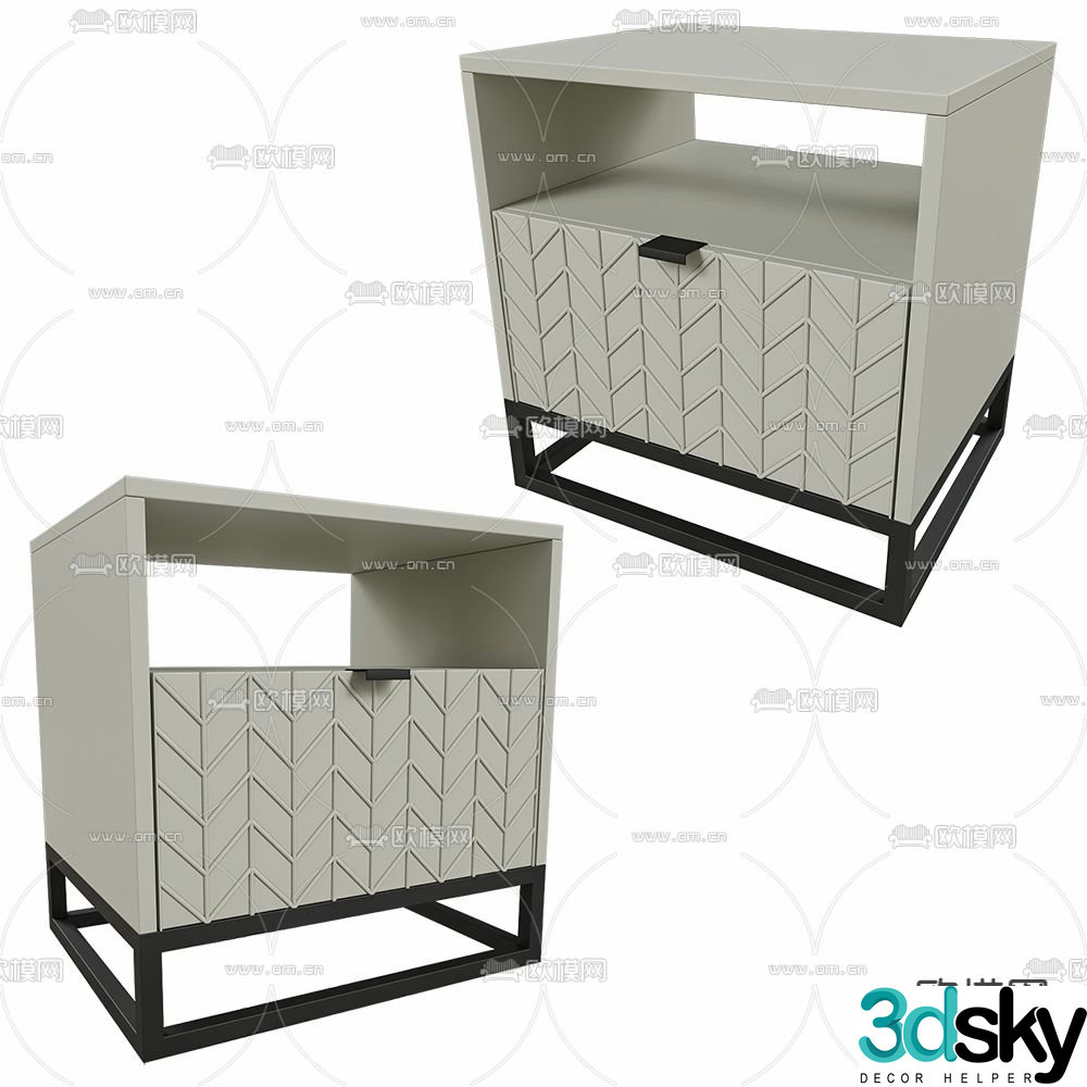 bedside table 3d model