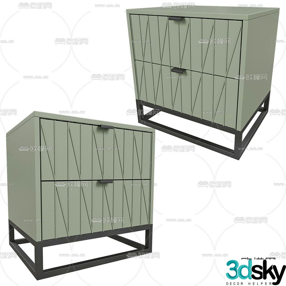 Mister bedside table 3d model