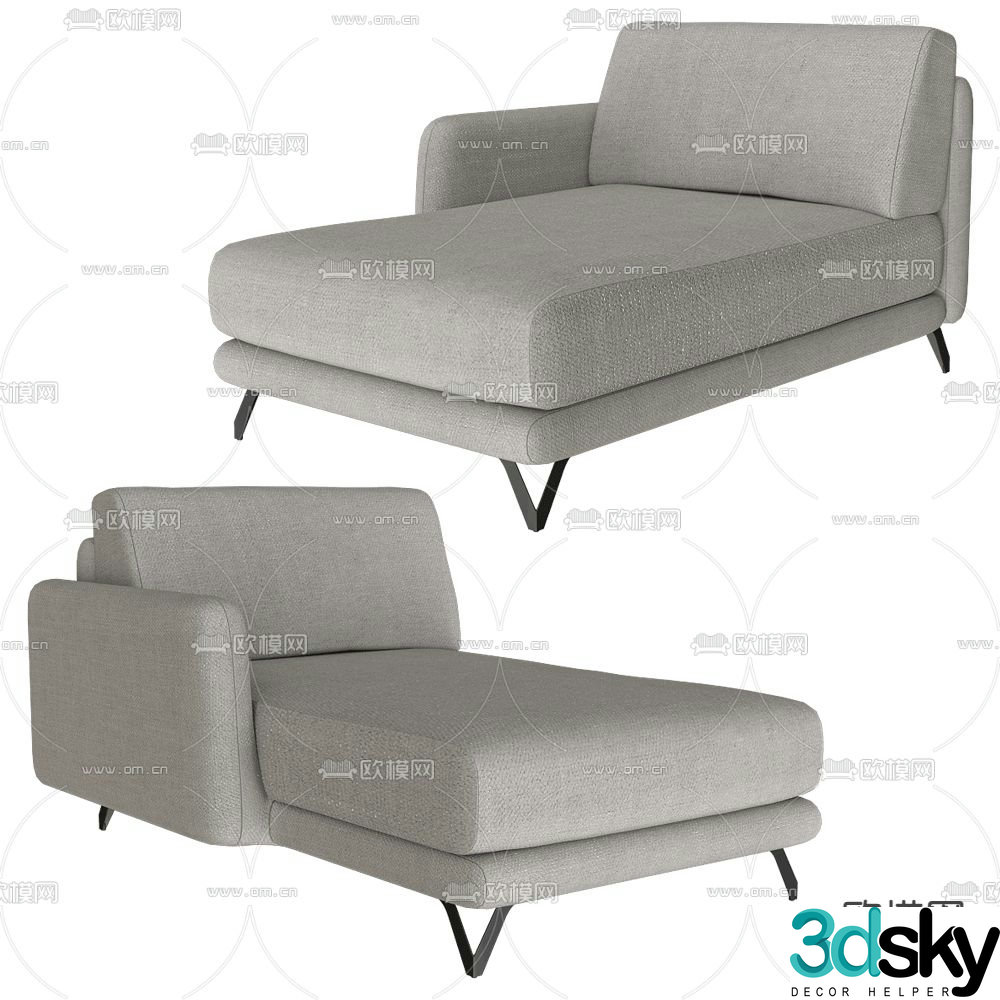 Doimo Salotti chaise longue 3d model