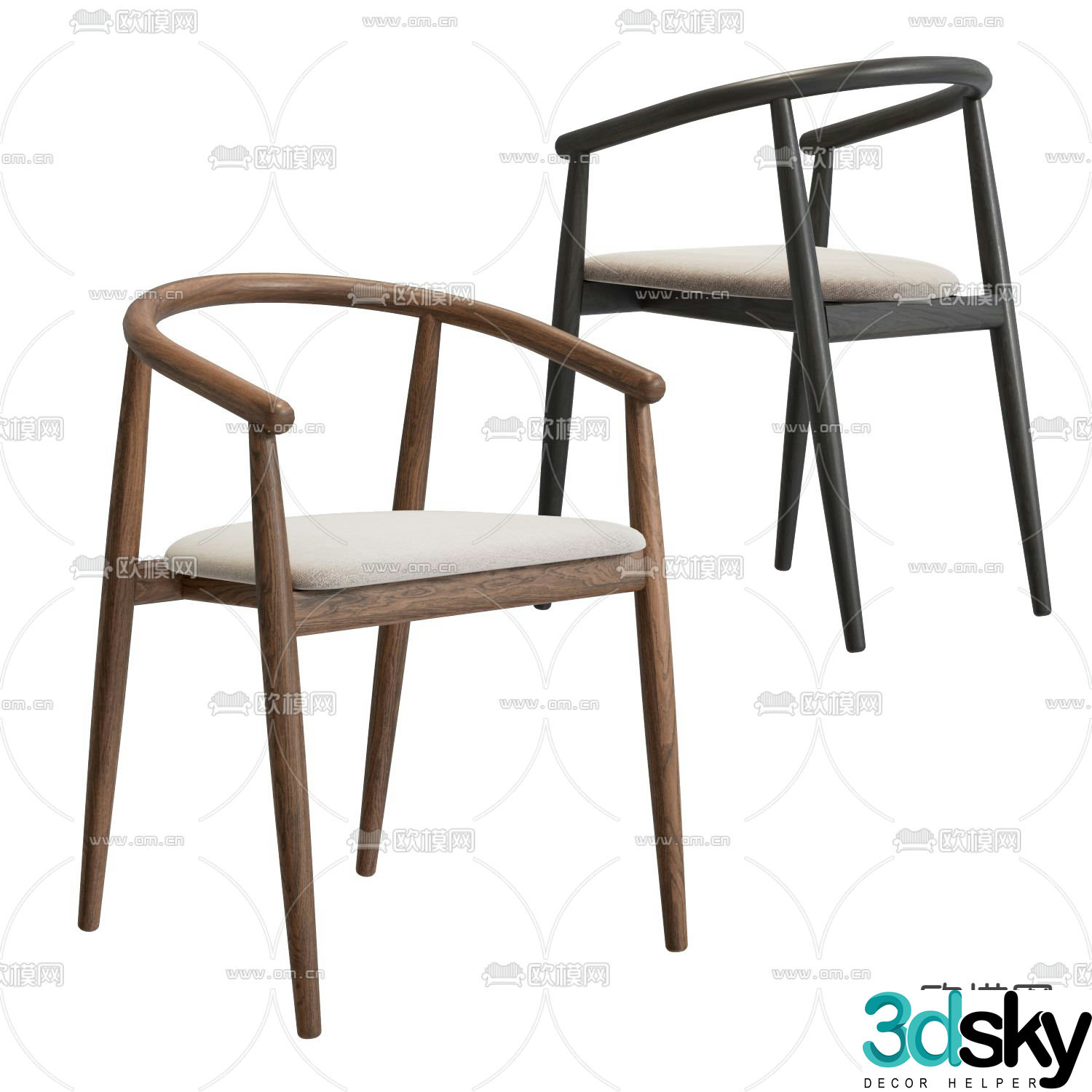 chair dining chair 3d model