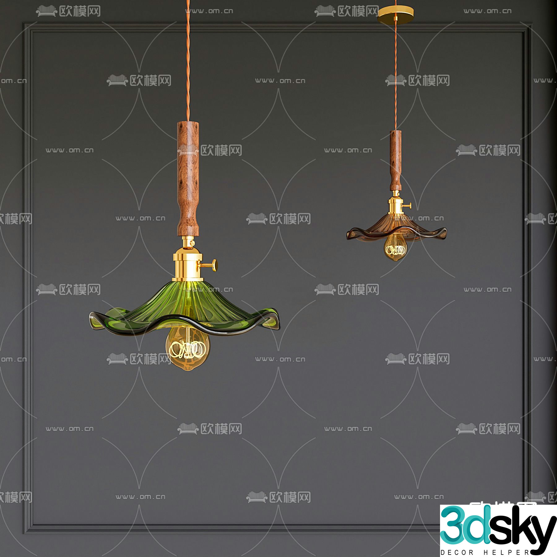 Medieval style chandelier French chandelier 3d model