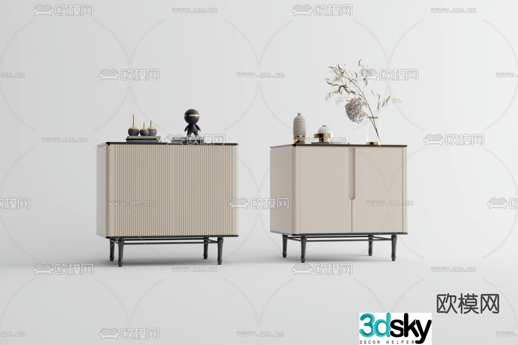 bedside table 3d model
