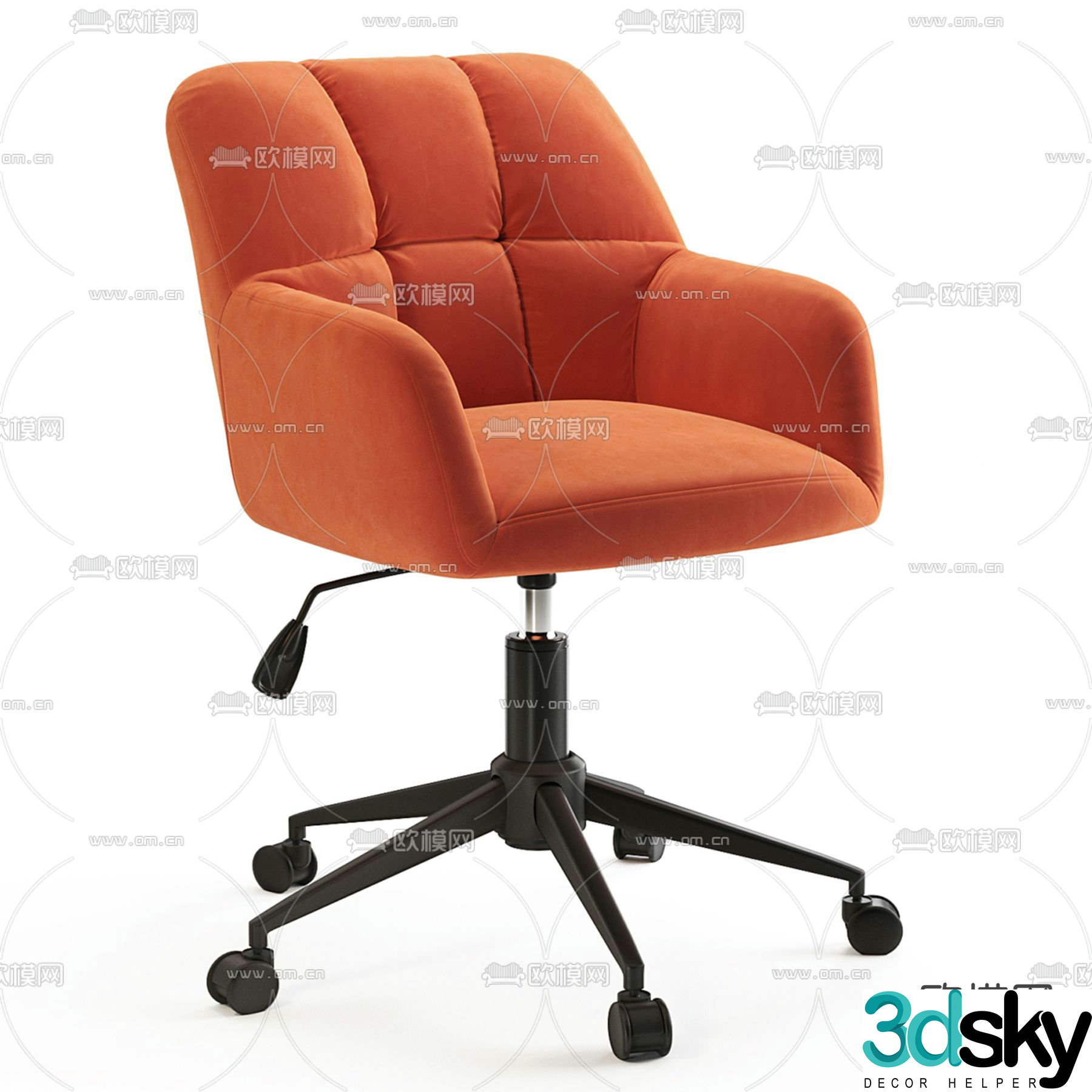 Elnor office chair shift chair staff chair 3d model
