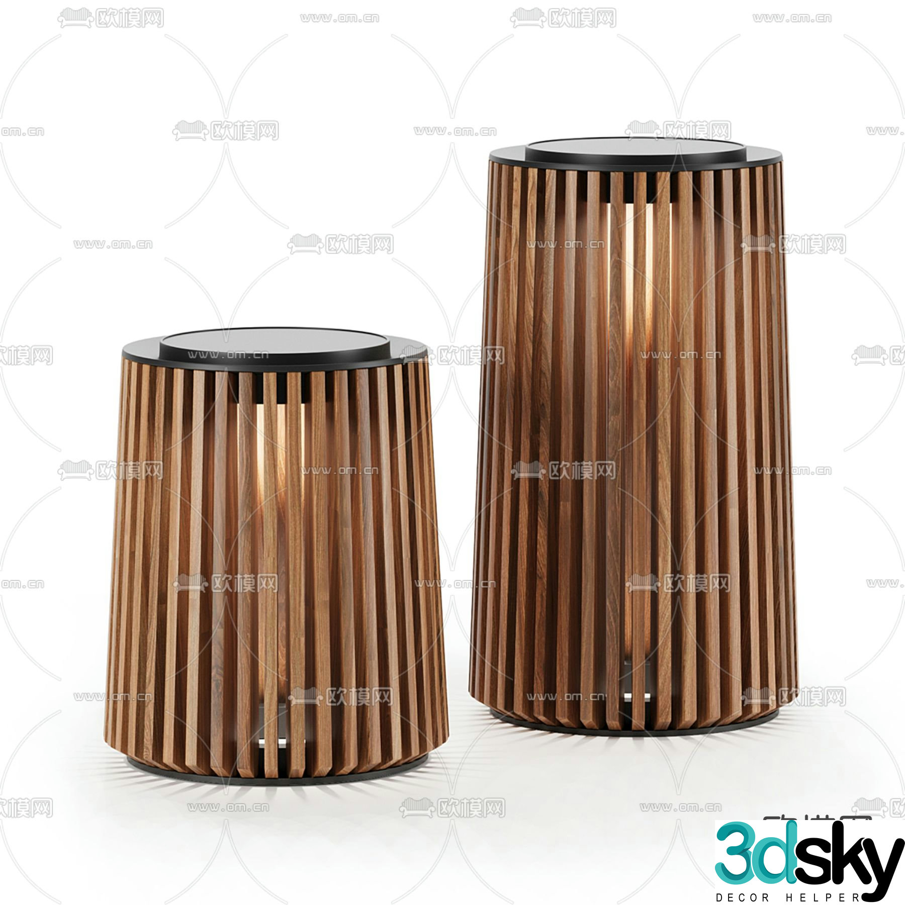 Outdoor lights Garden lights Lawn lights 3d model